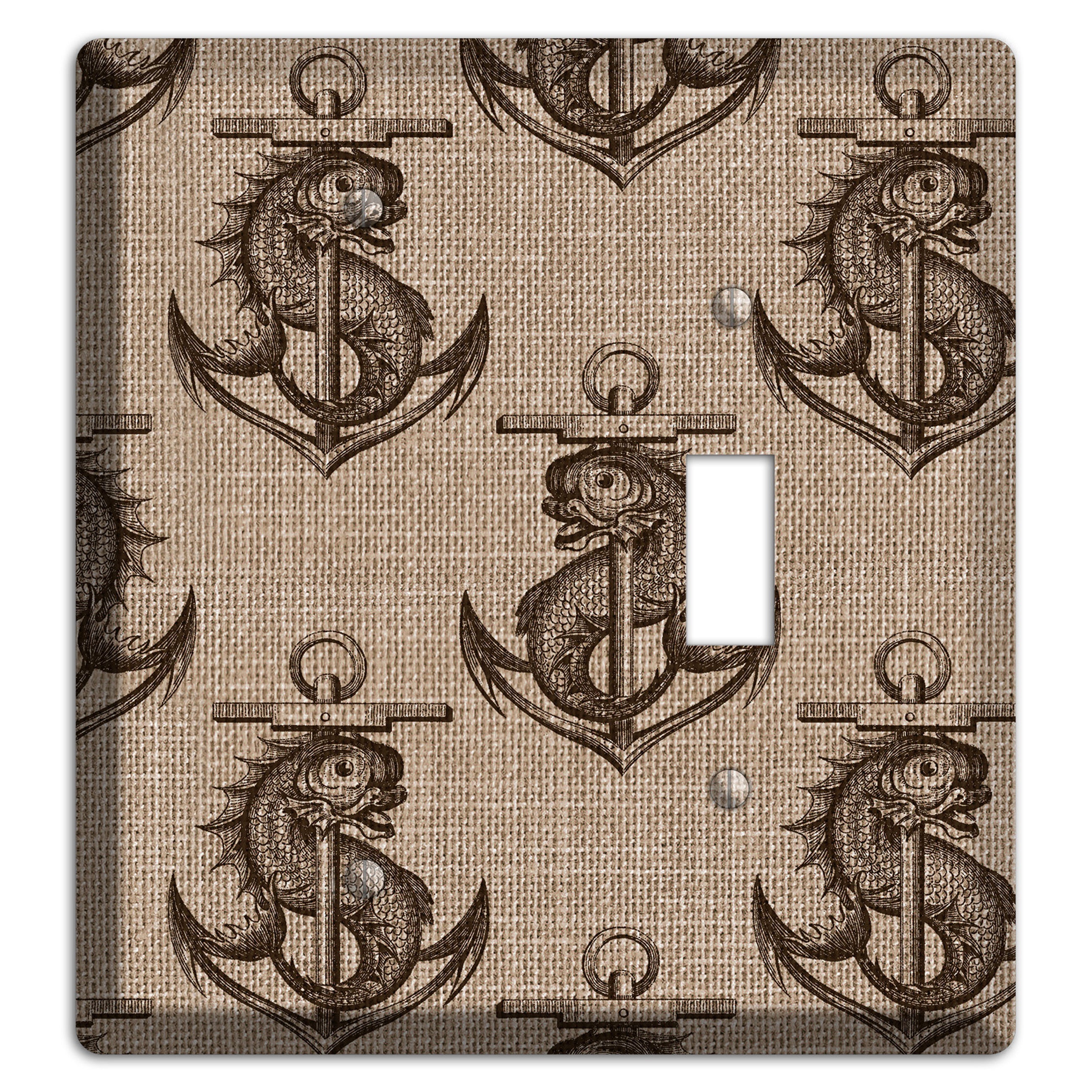 Anchor & Leviathan Blank / Toggle Wallplate