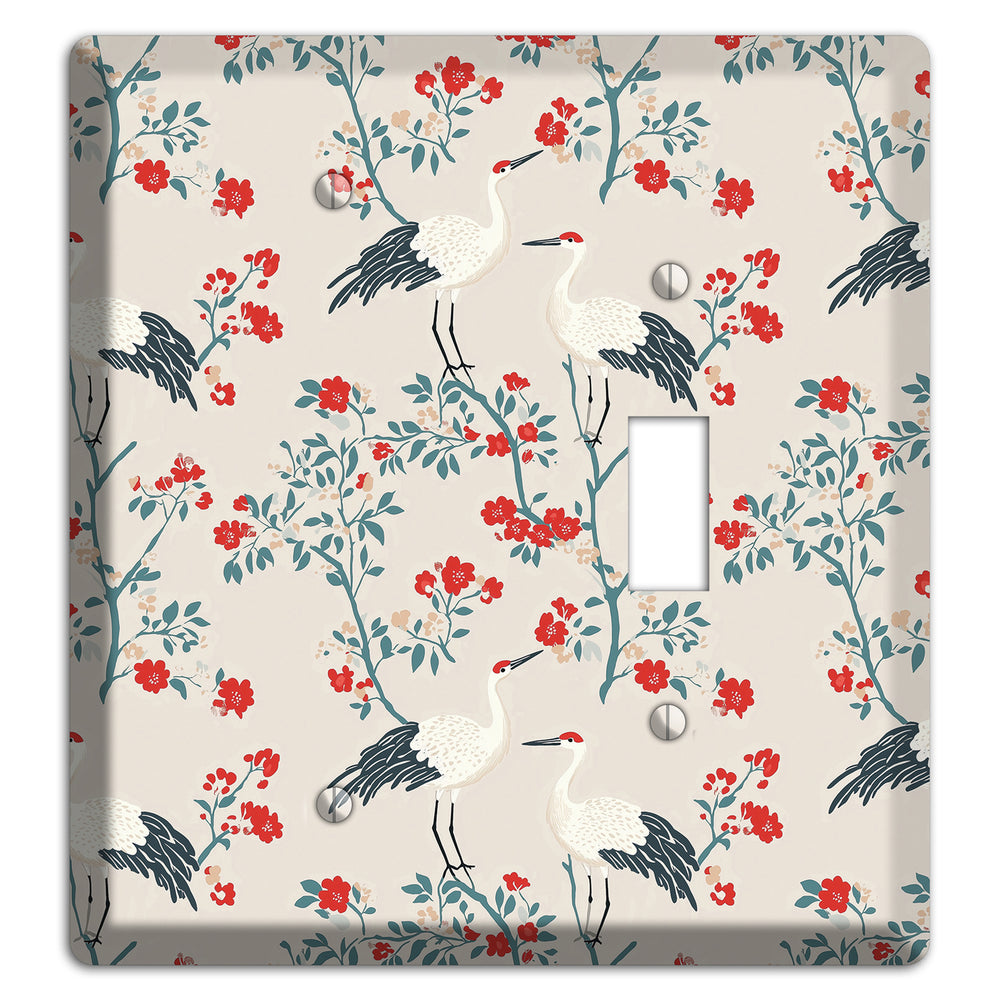Ivory Blossom Vigil Blank / Toggle Wallplate
