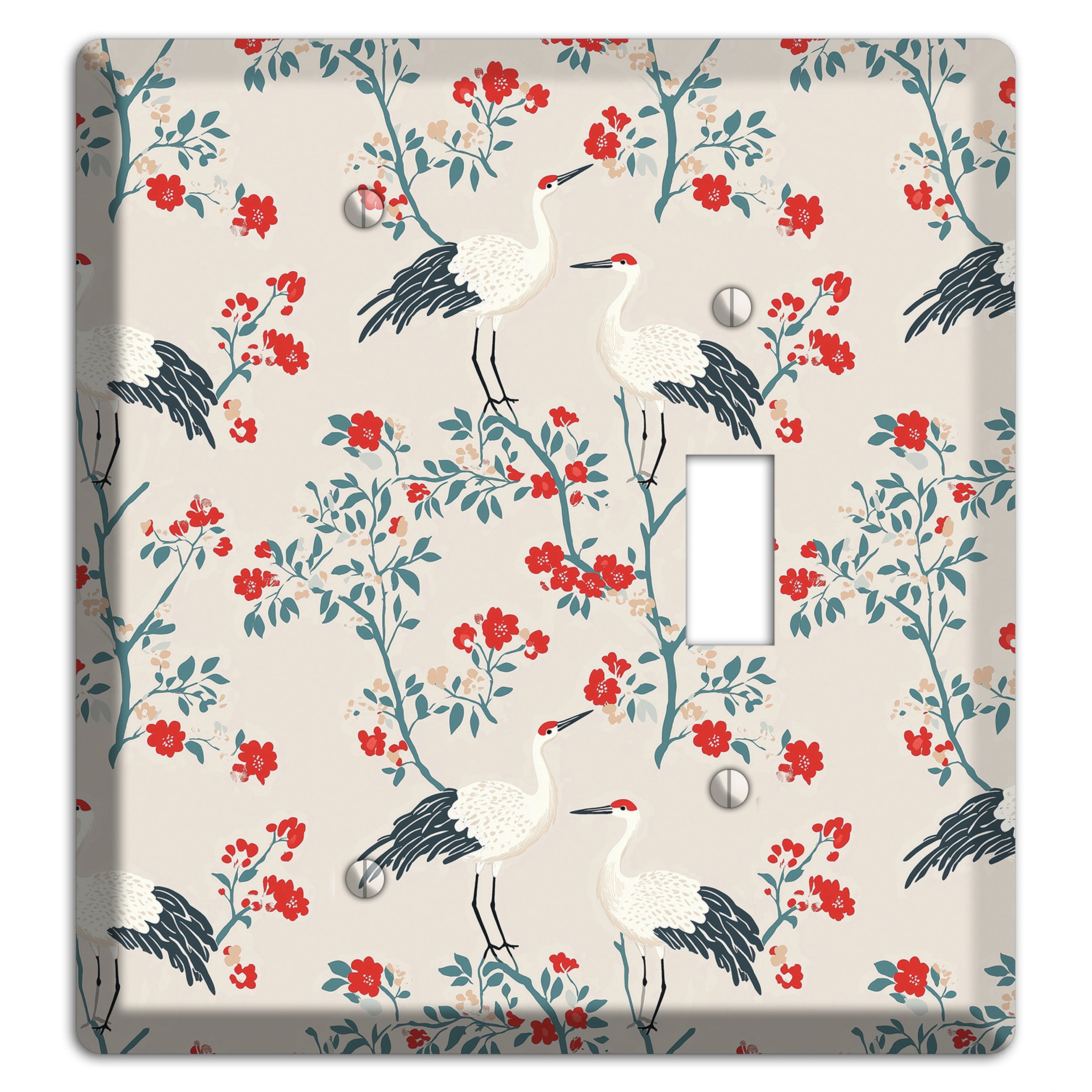 Ivory Blossom Vigil Blank / Toggle Wallplate