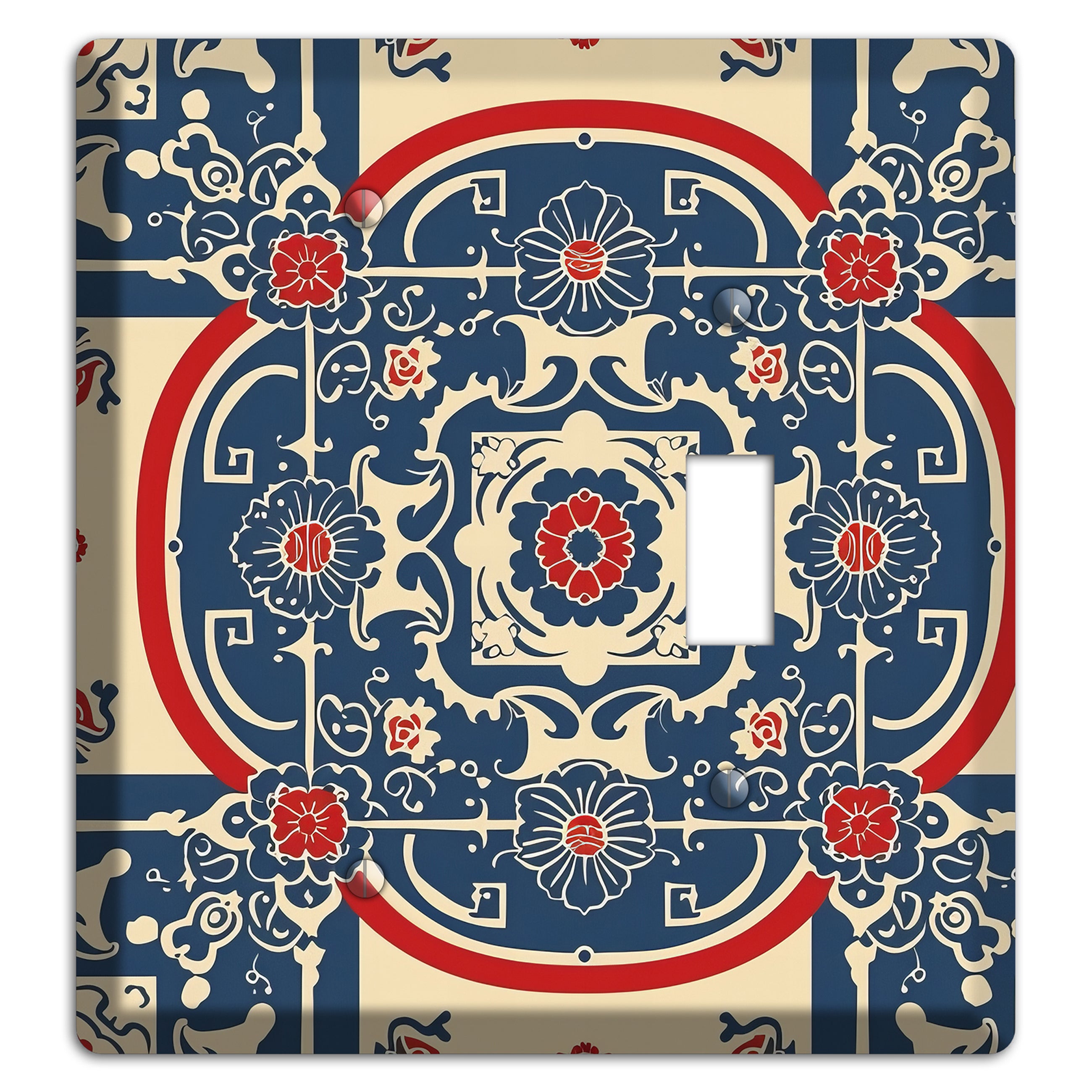 Imperial Medallion Court Blank / Toggle Wallplate
