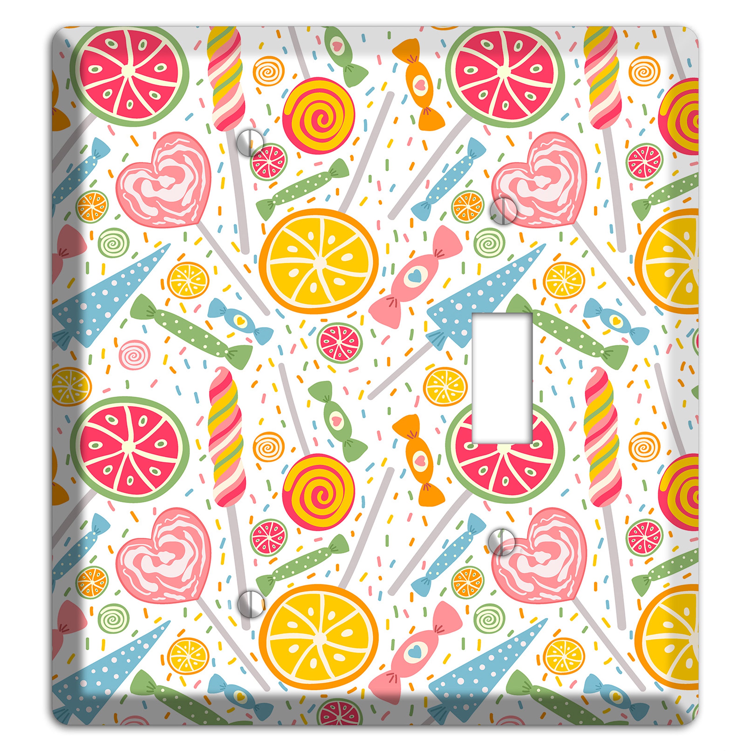 Candy Carnival (White) Blank / Toggle Wallplate