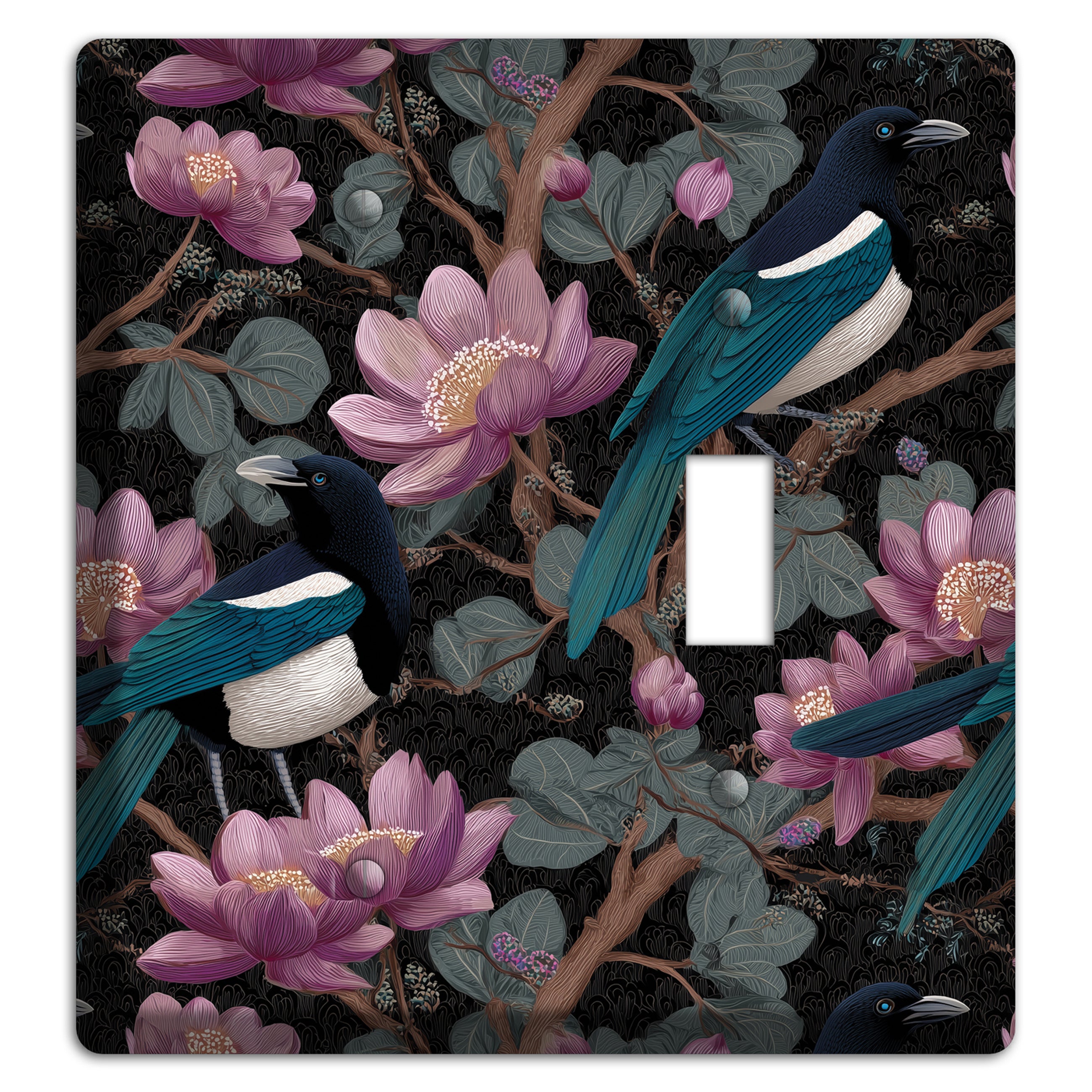 Magpie Moon Garden Blank / Toggle Wallplate