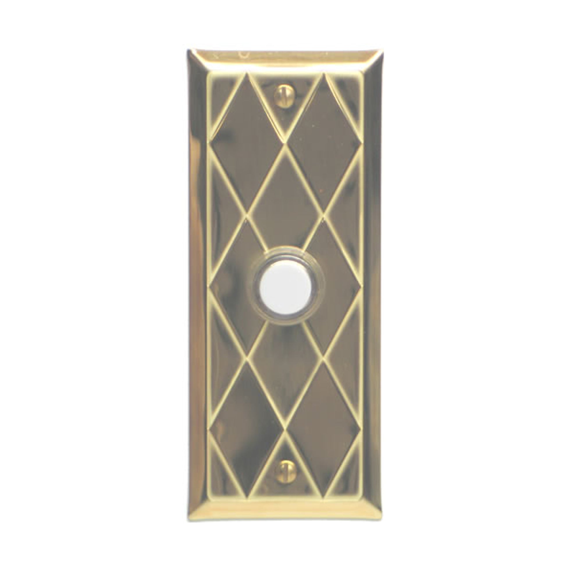 Diamond Doorbell - Solid Brass