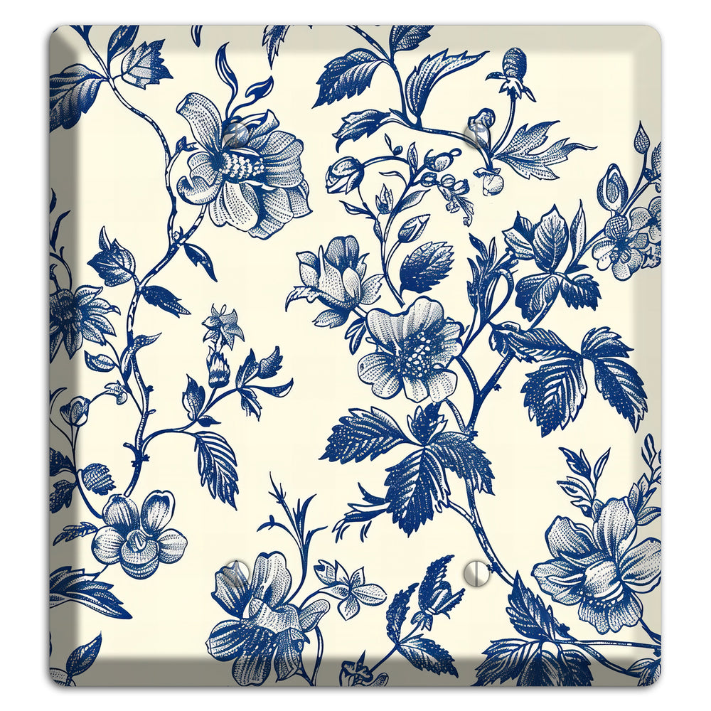 Garden Ink & Ivory 2 Blank Wallplate