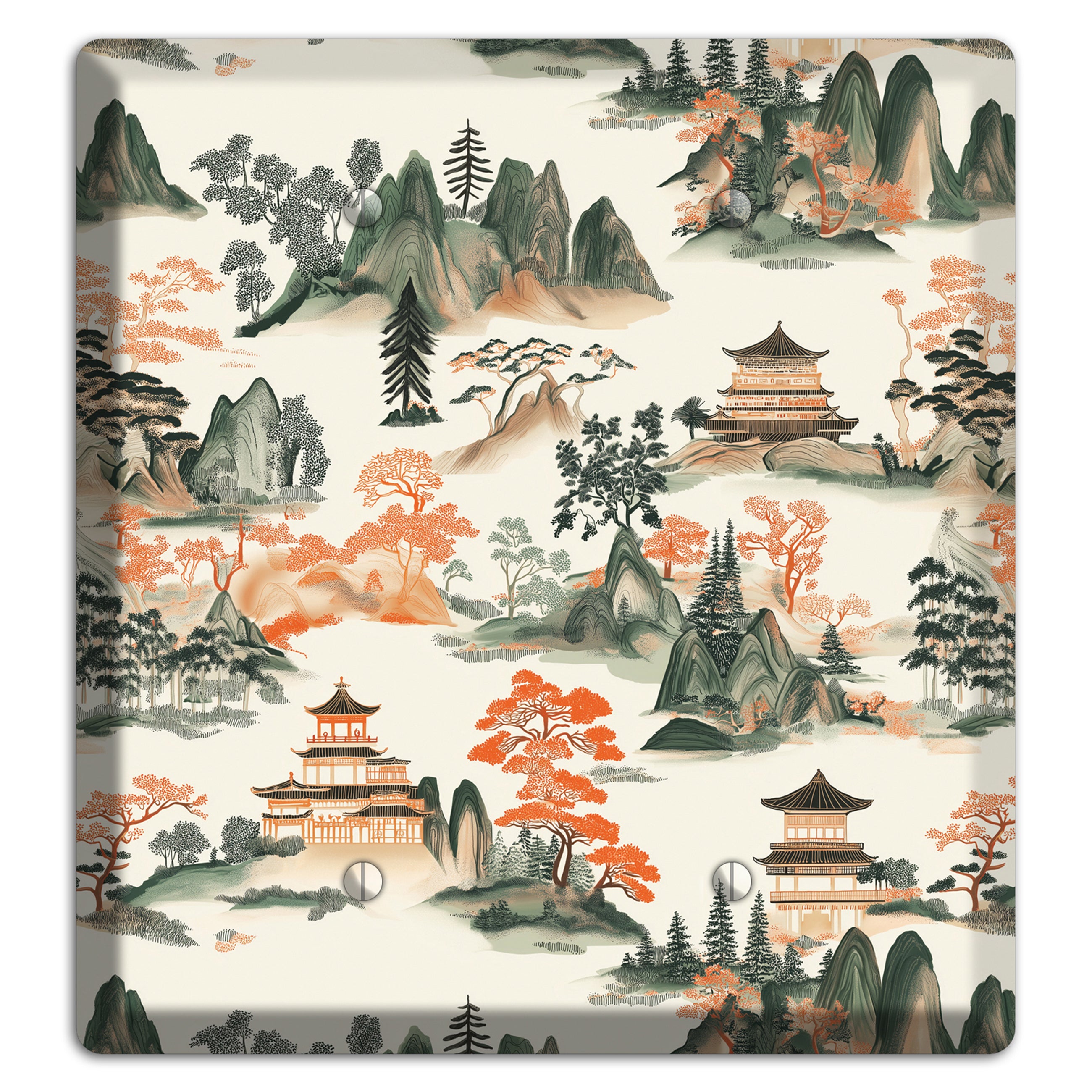 Peaks & Pagodas 2 Blank Wallplate