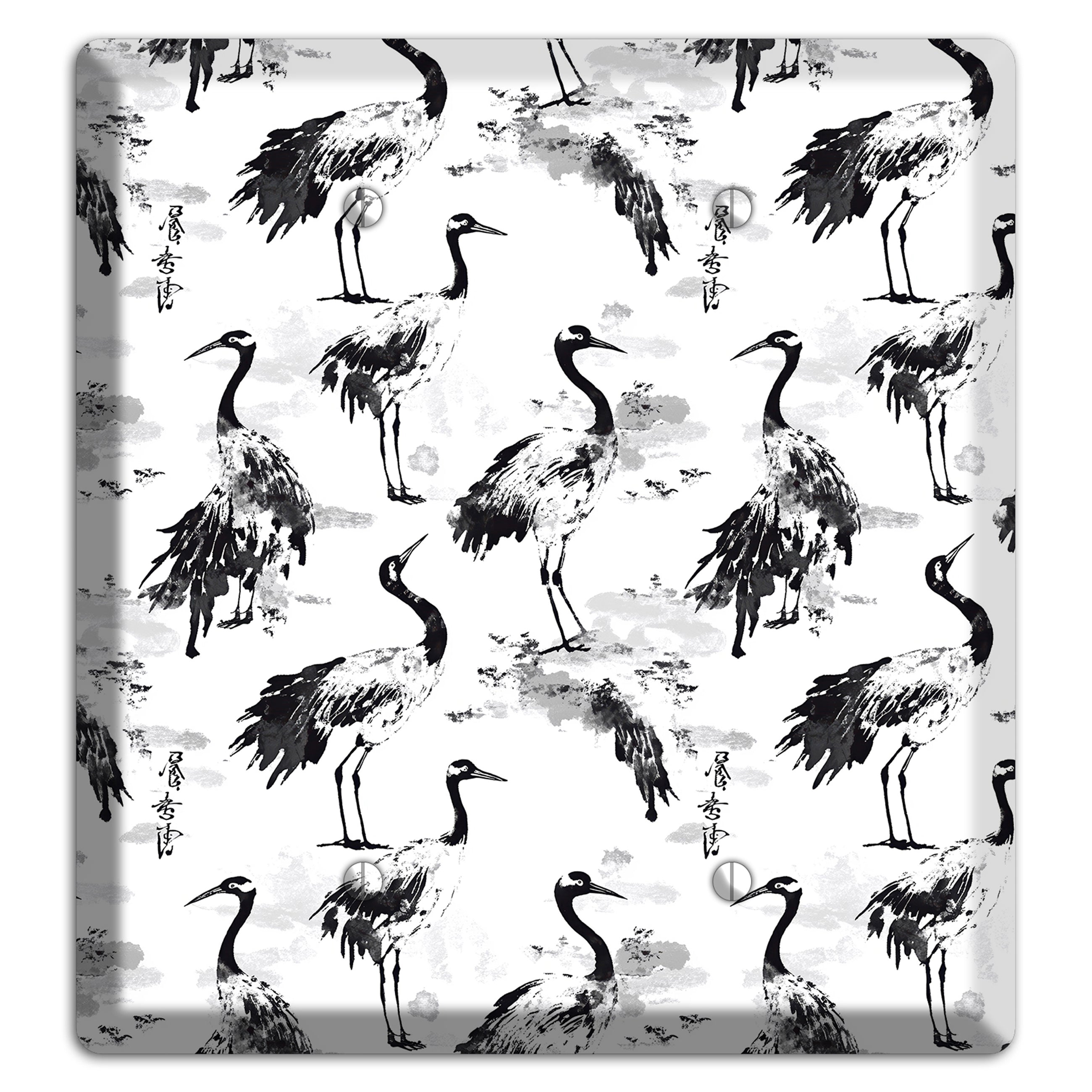 Sumi Ink Vigil 2 Blank Wallplate