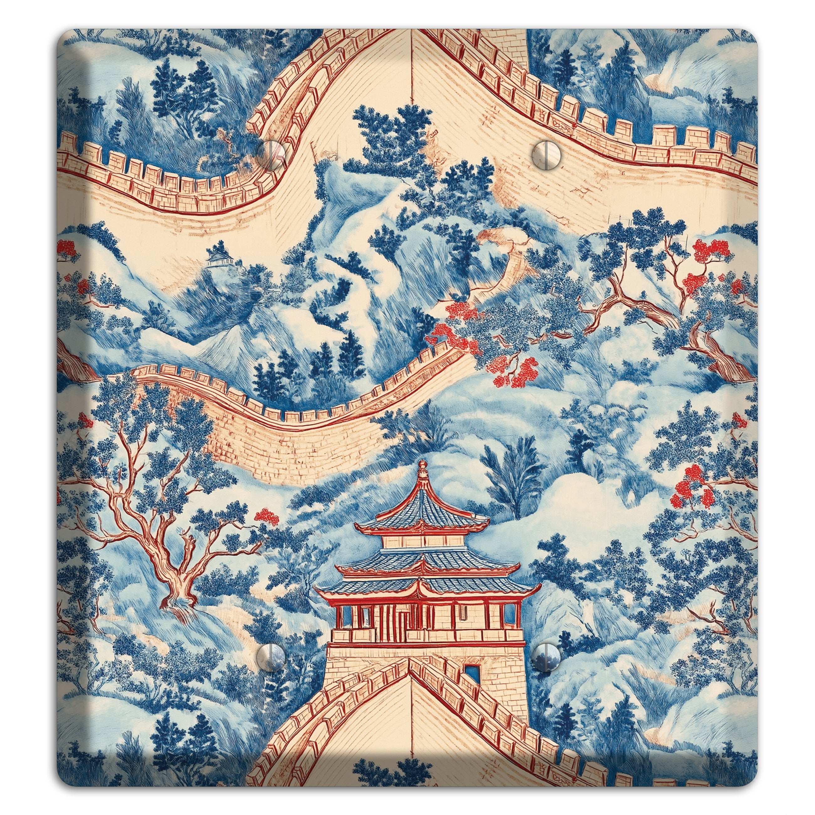 Great Wall Toile 2 Blank Wallplate