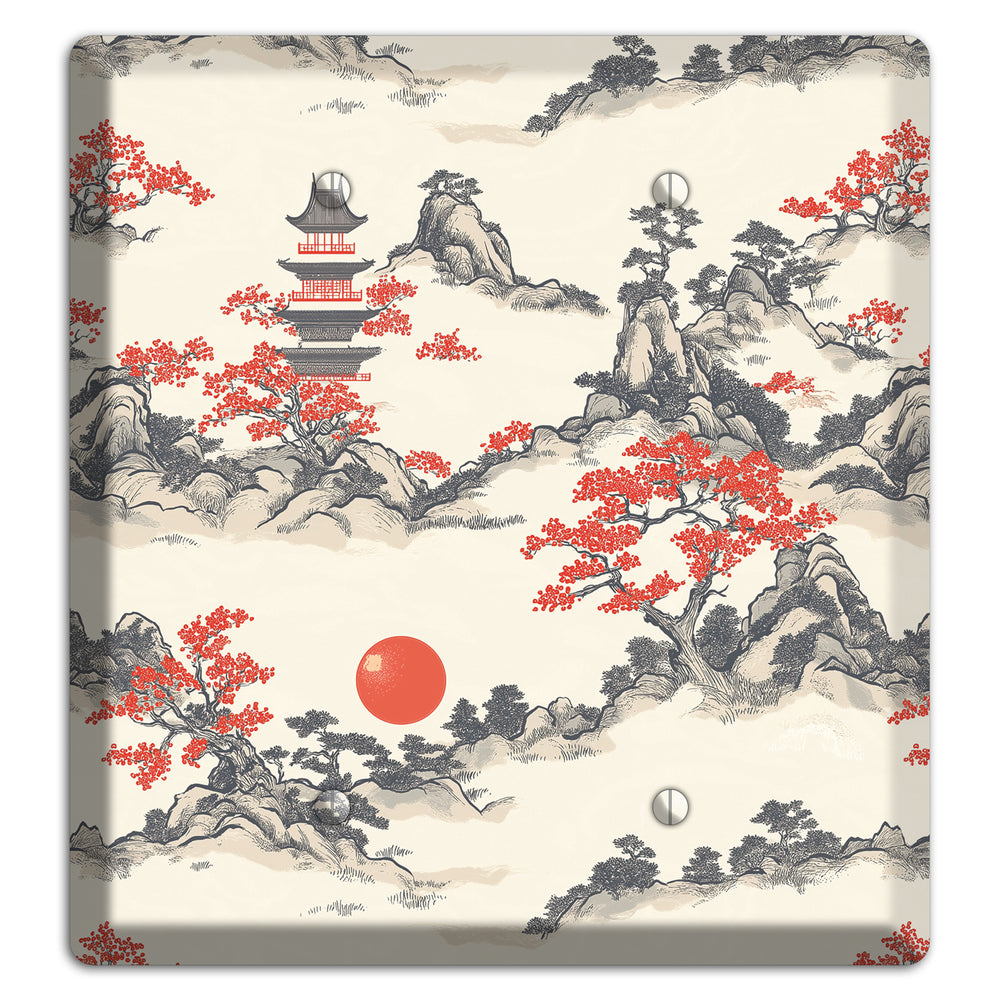 Ember & Stone Peaks 2 Blank Wallplate