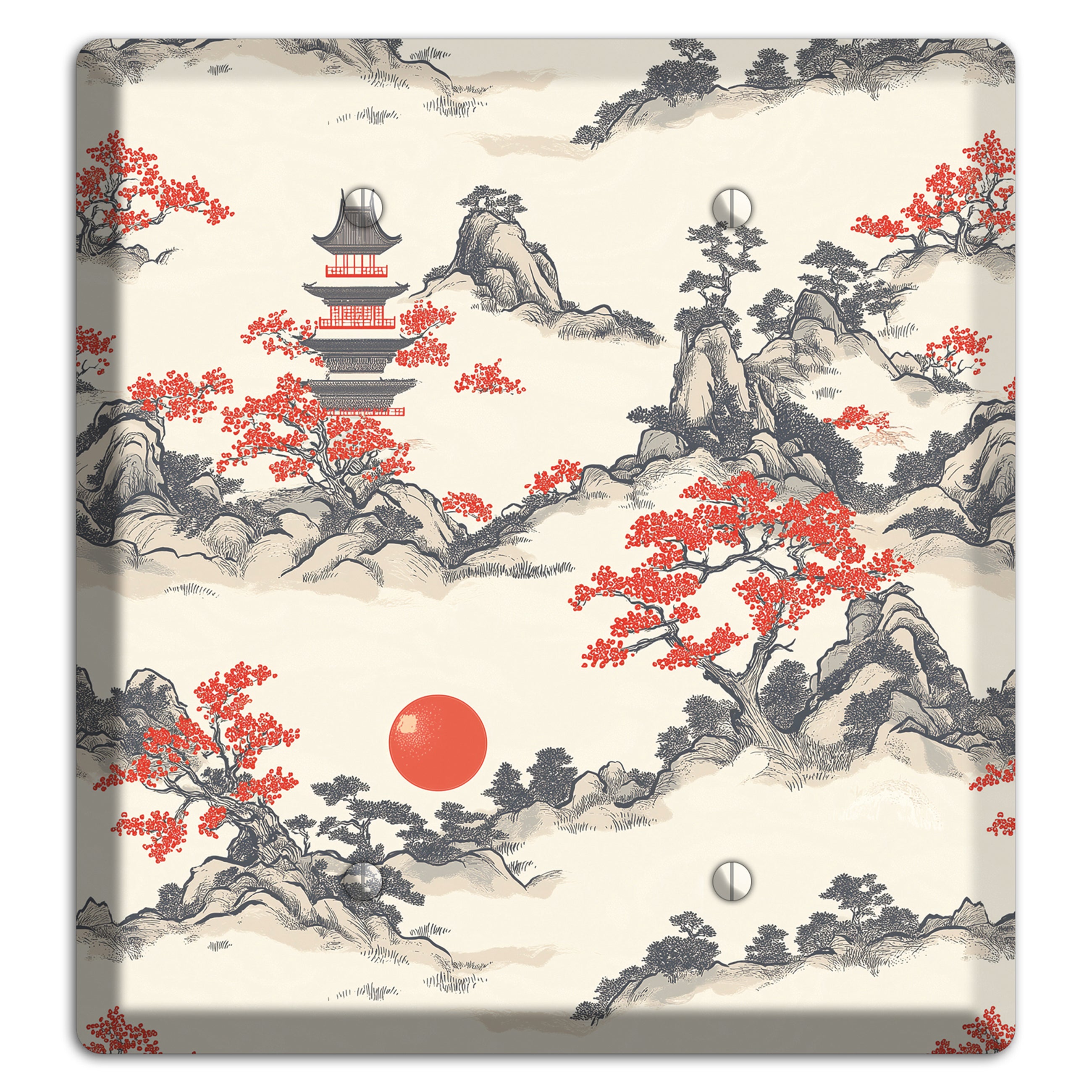 Ember & Stone Peaks 2 Blank Wallplate