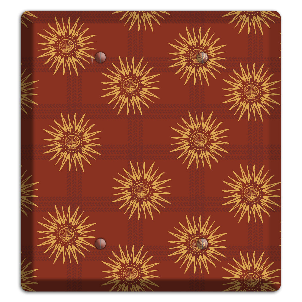 Russet Sun Plaid 2 Blank Wallplate