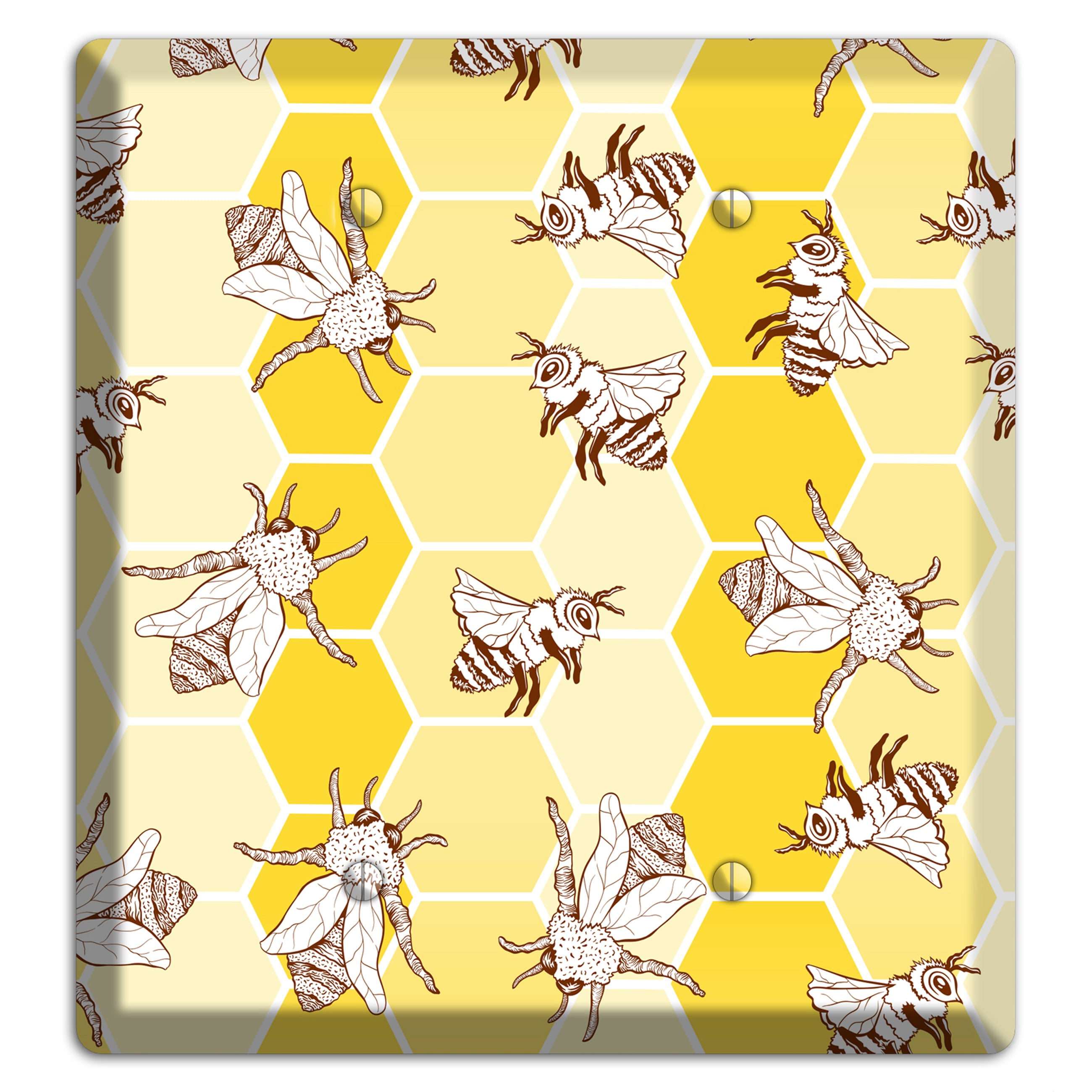 Hive & Wing 2 Blank Wallplate