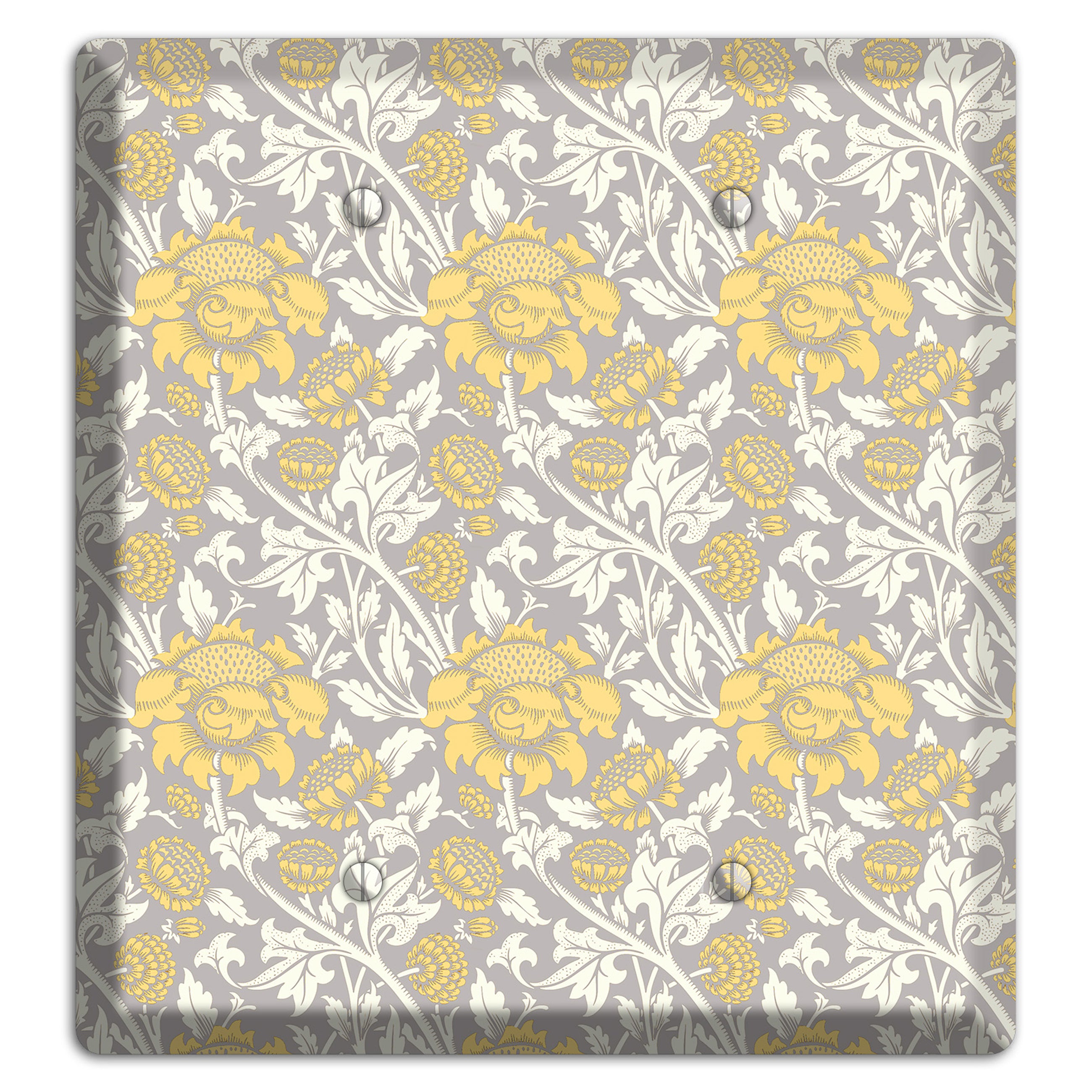 Golden Peony Lace 2 Blank Wallplate