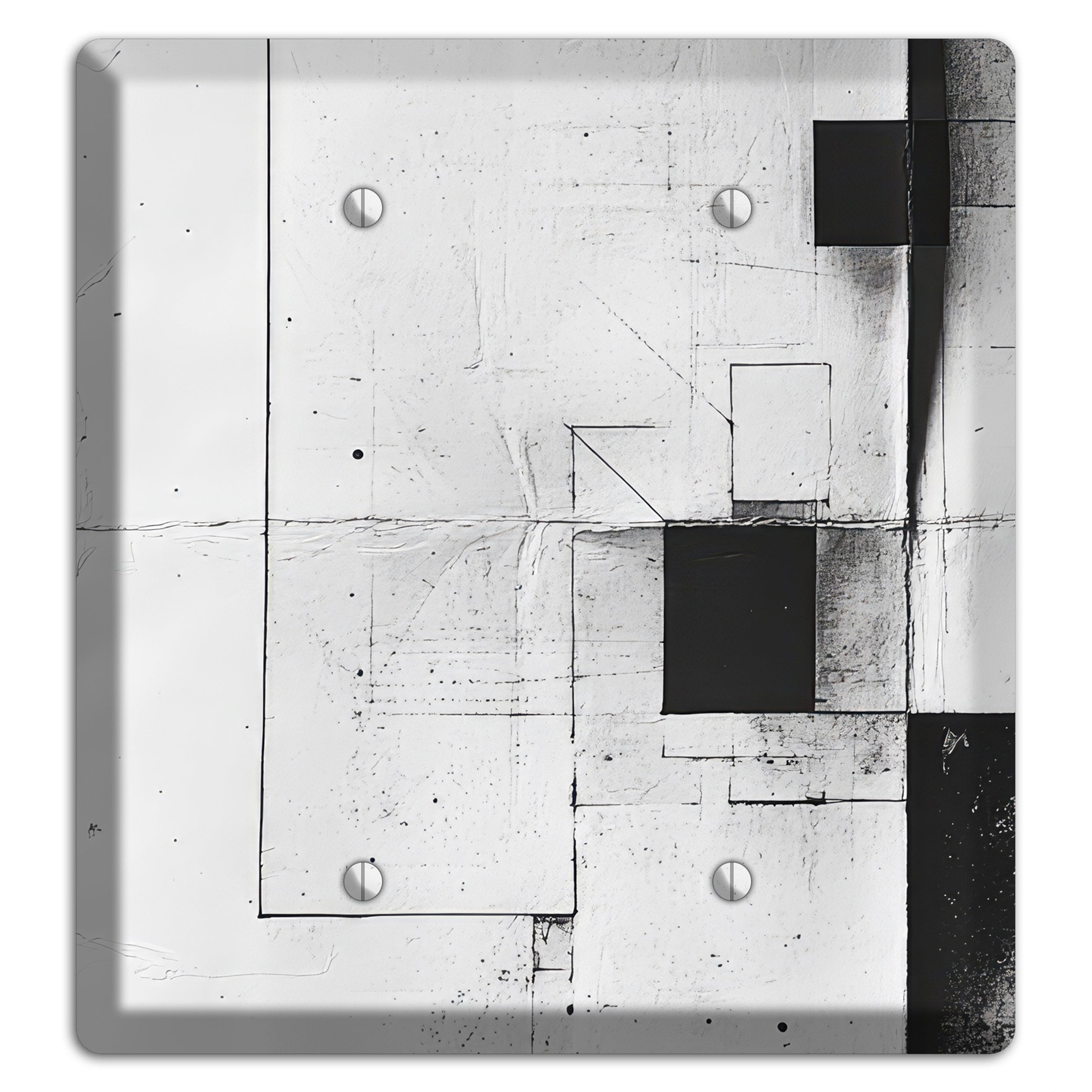 Fractured Blueprint Drift 2 Blank Wallplate
