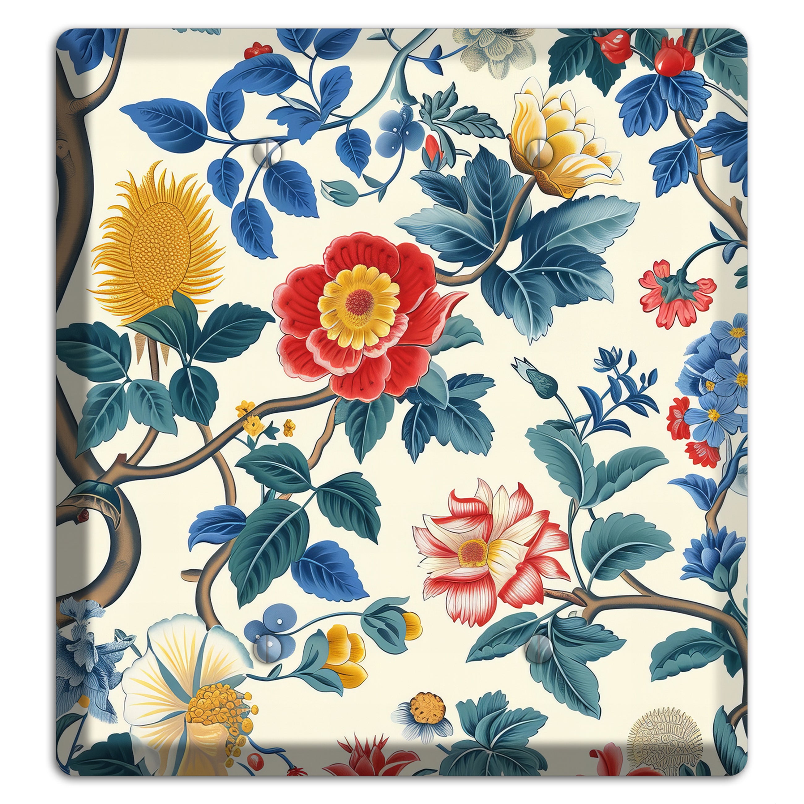 Tangled Bloom Tapestry 2 Blank Wallplate