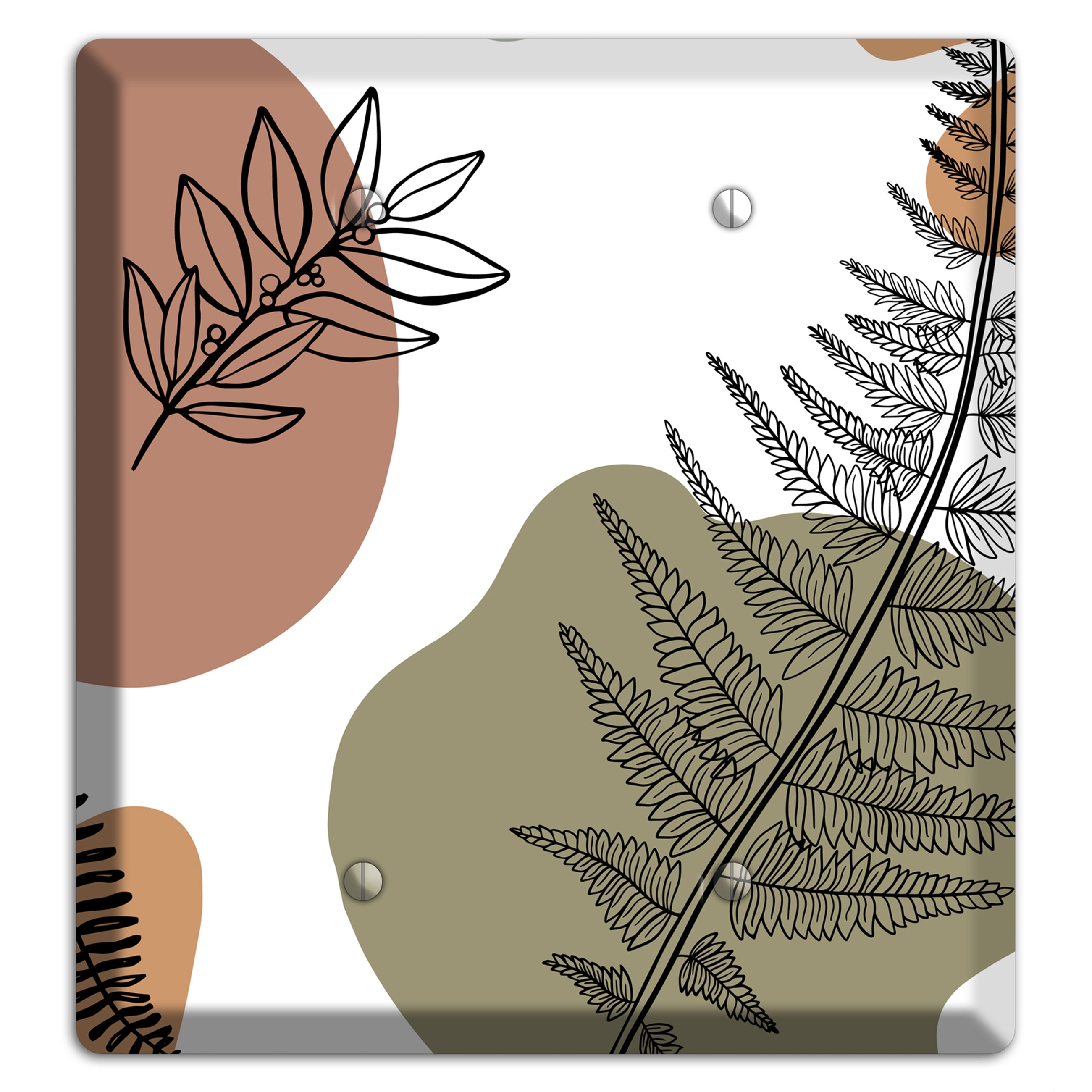 Fern & Shadow 2 Blank Wallplate