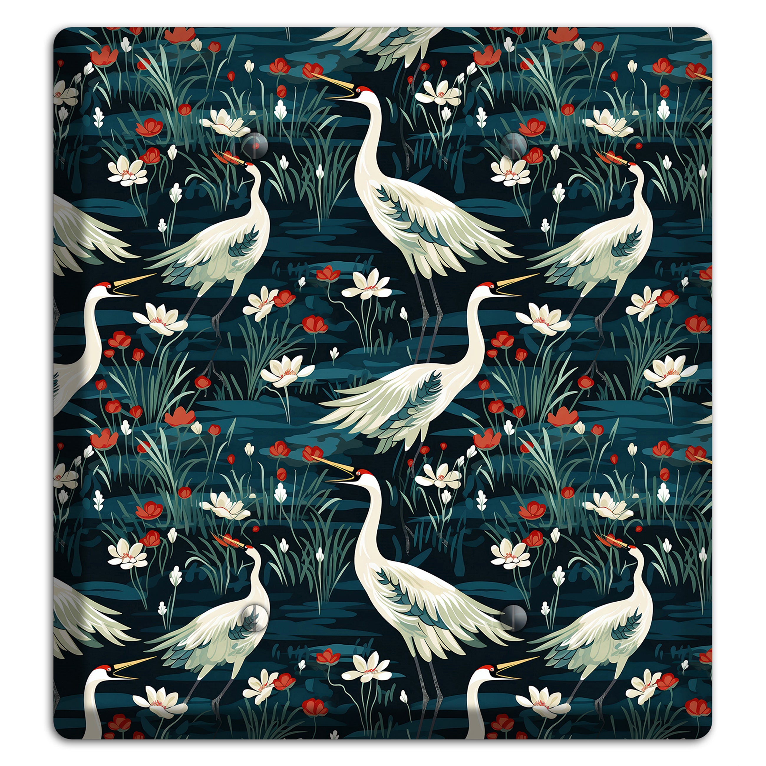 Midnight Lotus Marsh 2 Blank Wallplate