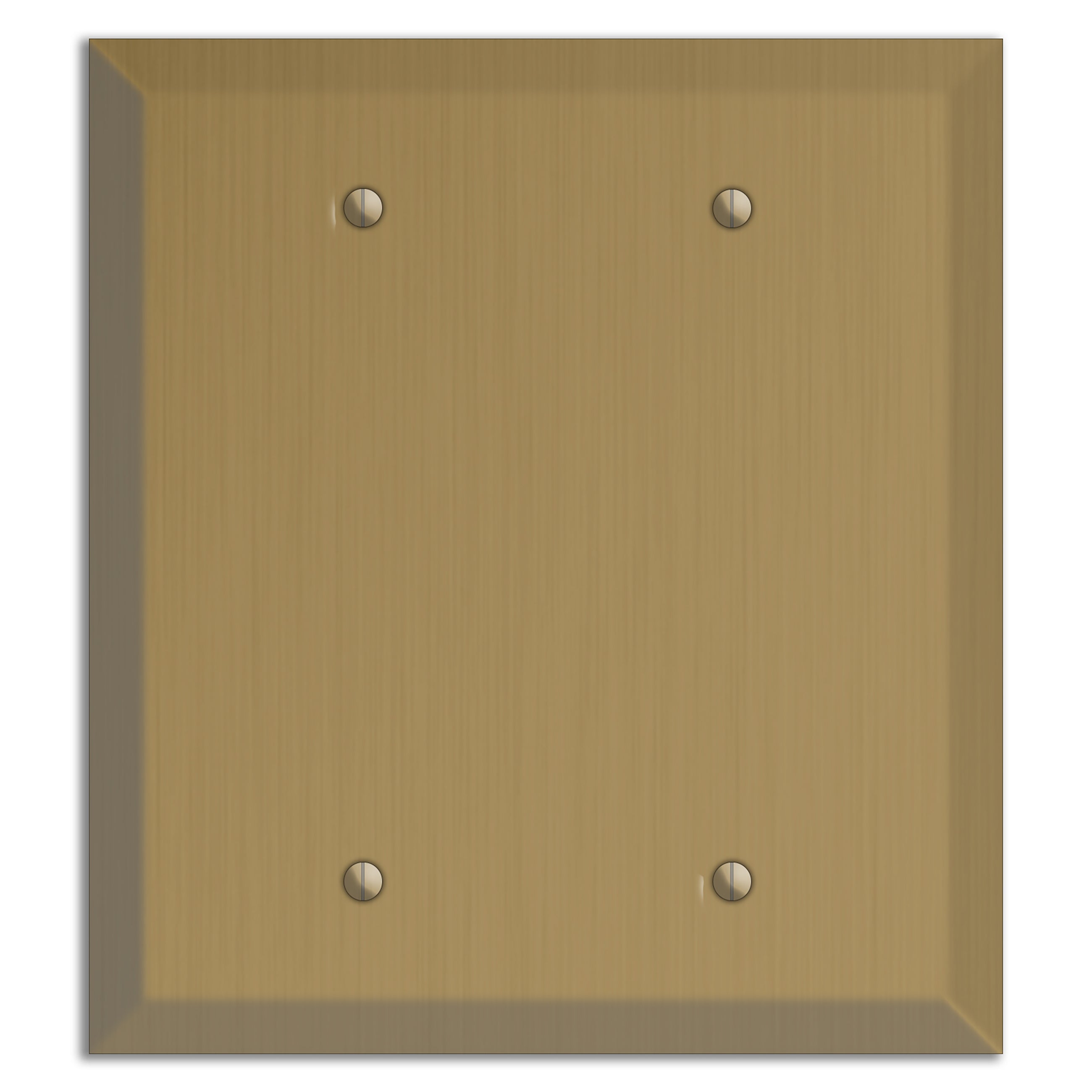 Tower Gold Hand Rubbed Double Blank Cover Plate