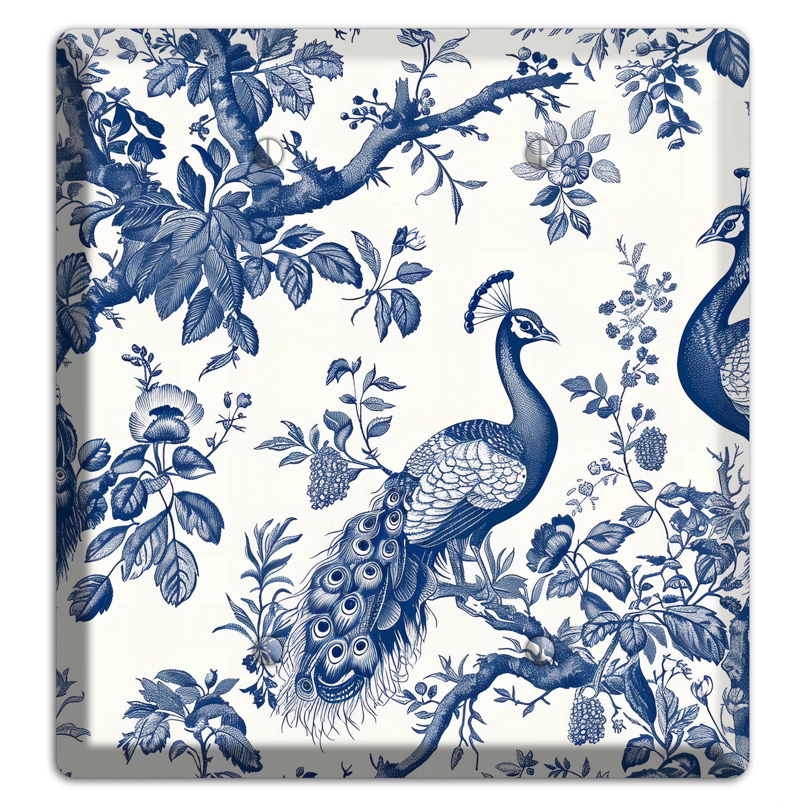 Peacock & Branch 2 Blank Wallplate