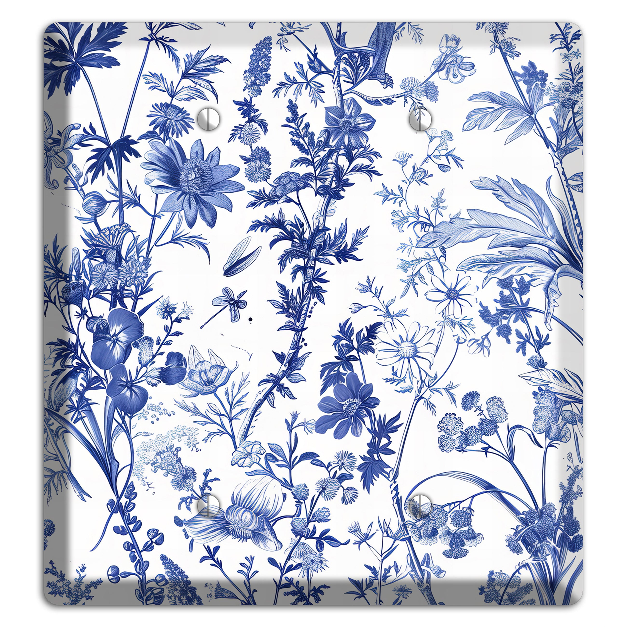 Wildflower Ink Study 2 Blank Wallplate