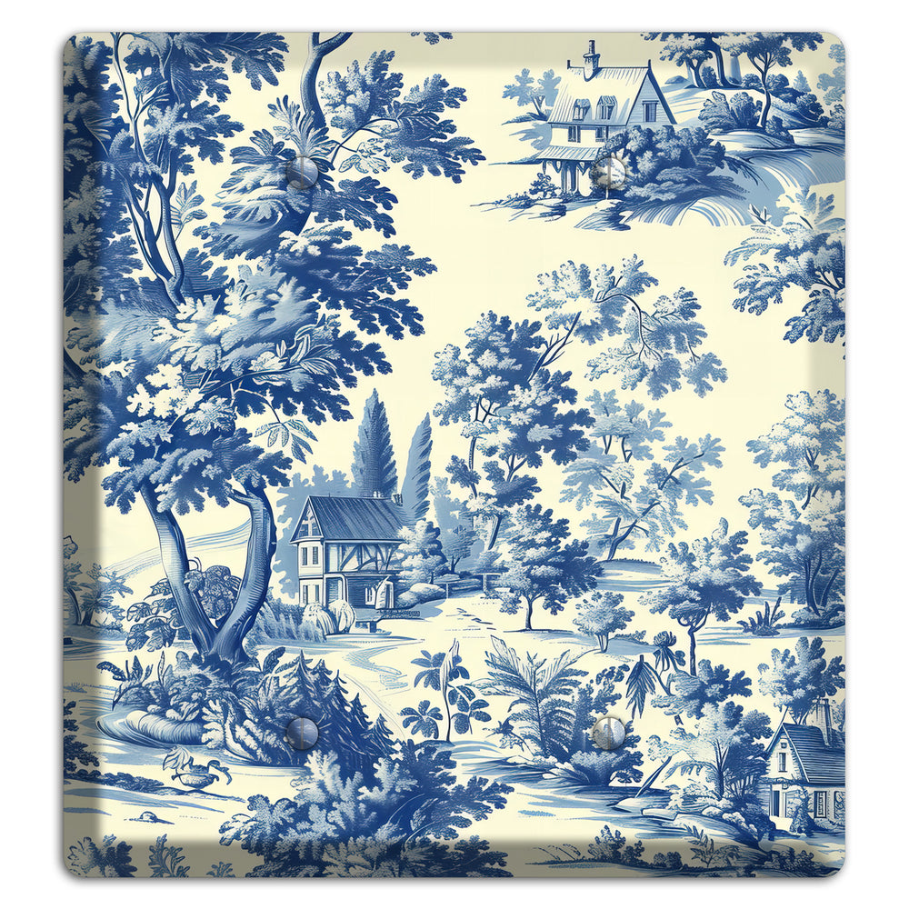 Country Estate Toile 2 Blank Wallplate