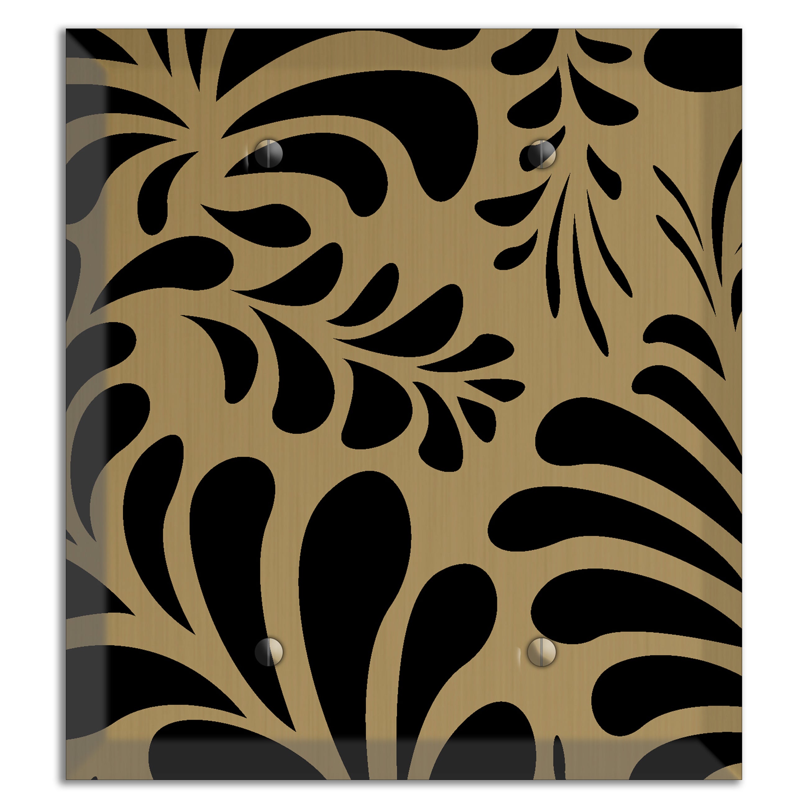 Tower Gold Jungle Fan 2 Blank Wallplate