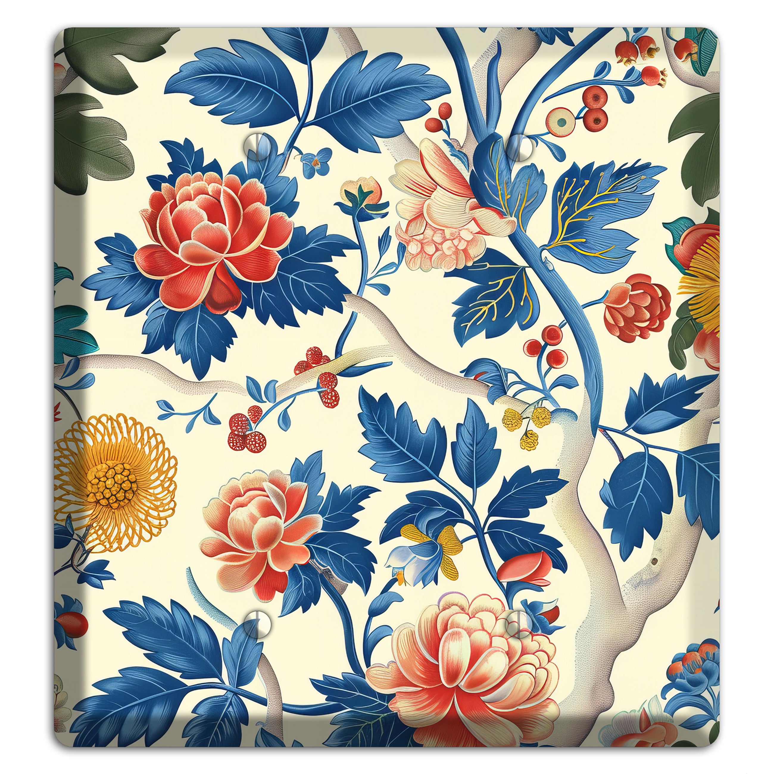Porcelain Garden Riot 2 Blank Wallplate