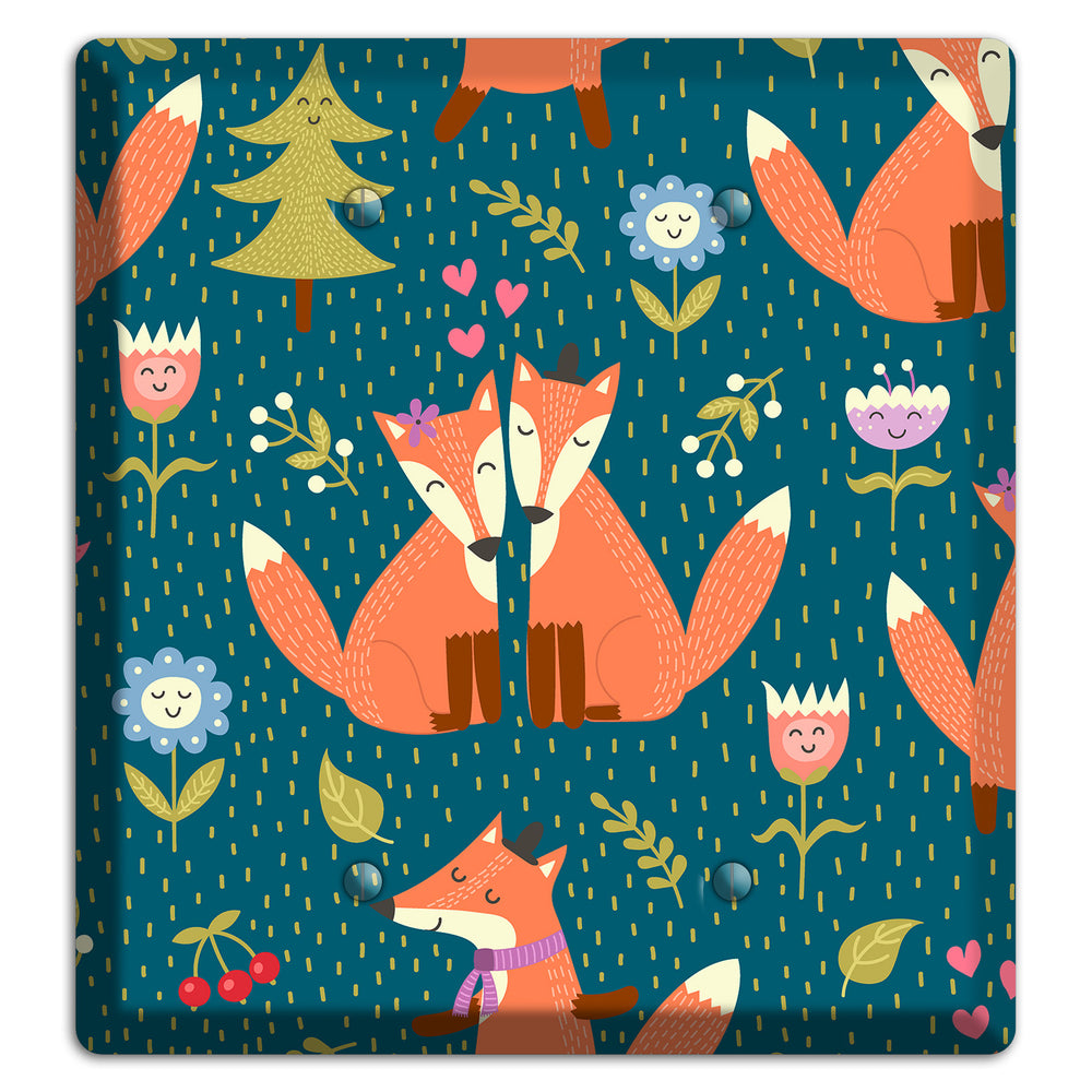 Fox Garden Love 2 Blank Wallplate