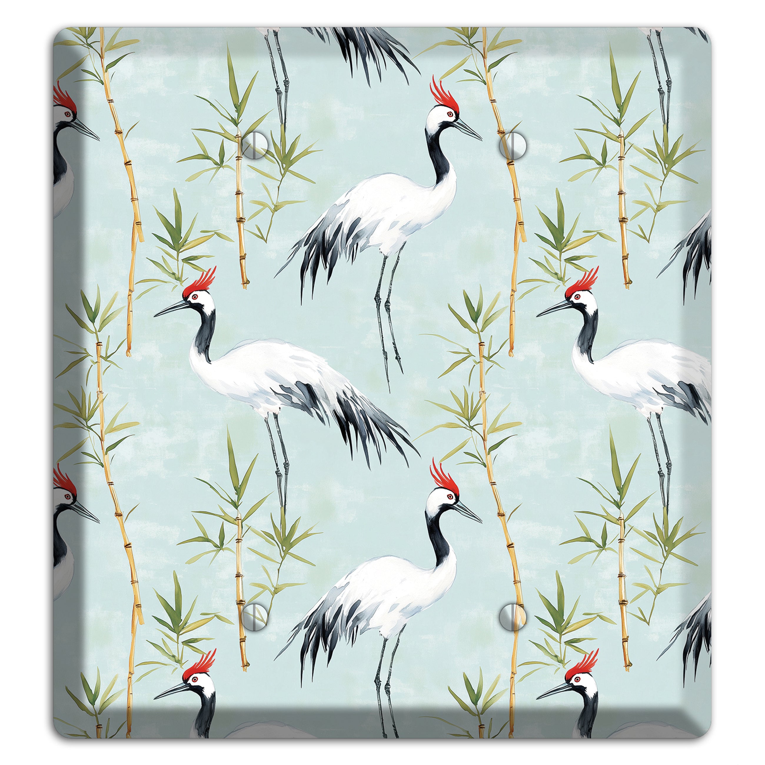 Celadon Bamboo Vigil 2 Blank Wallplate