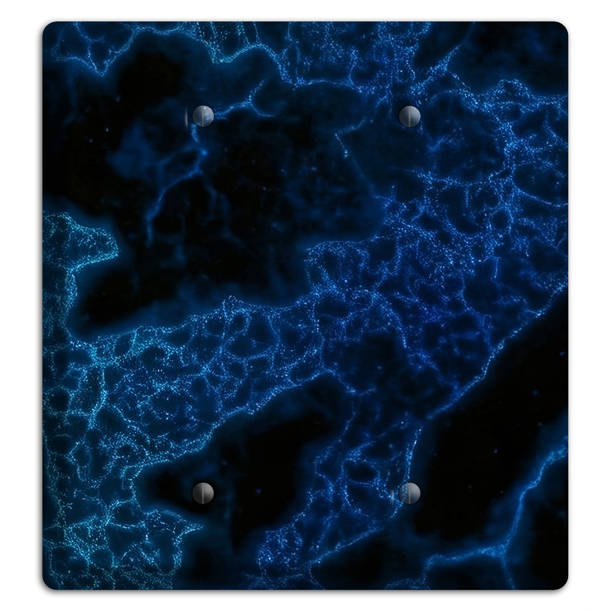 Midnight Marble 2 Blank Wallplate