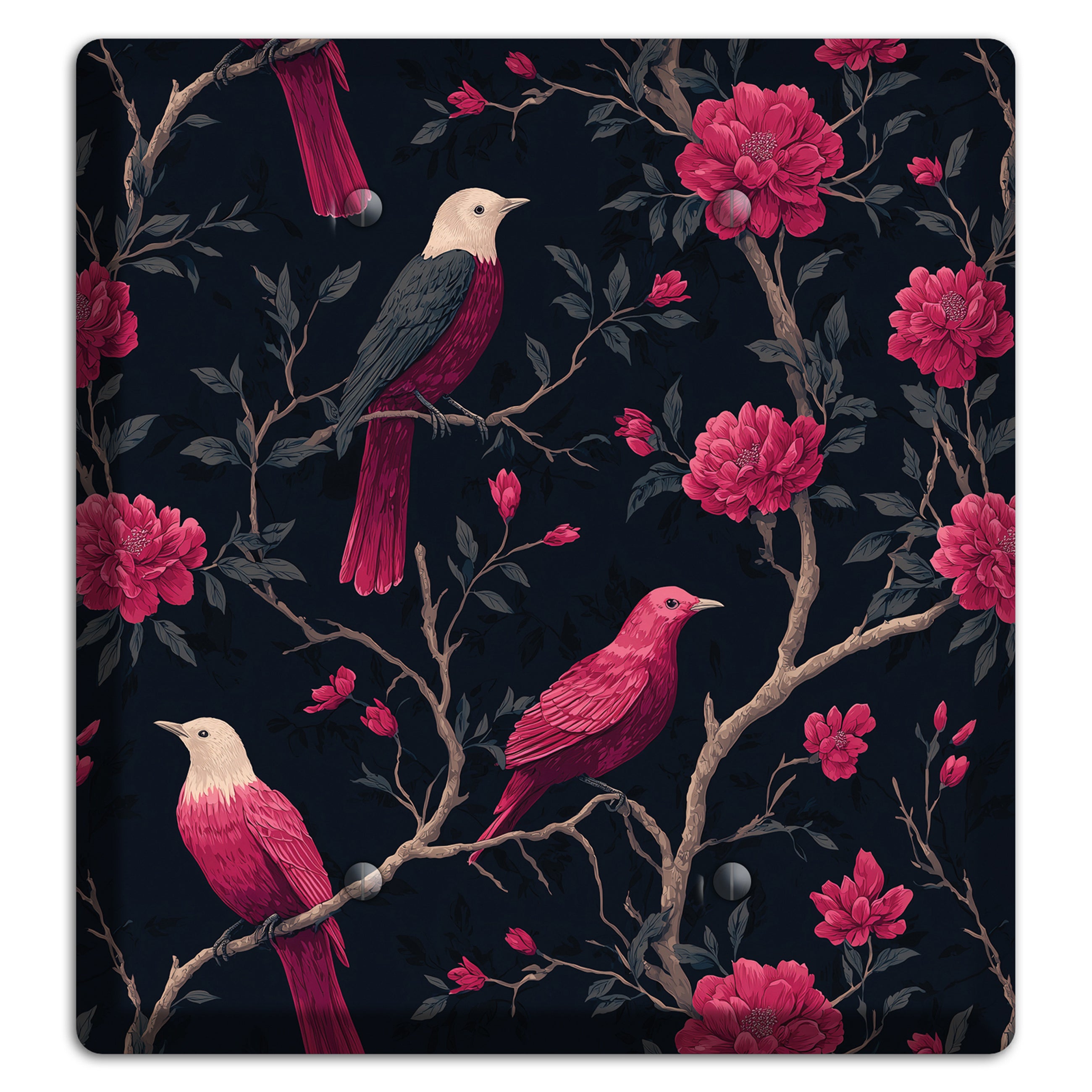 Crimson Perch 2 Blank Wallplate