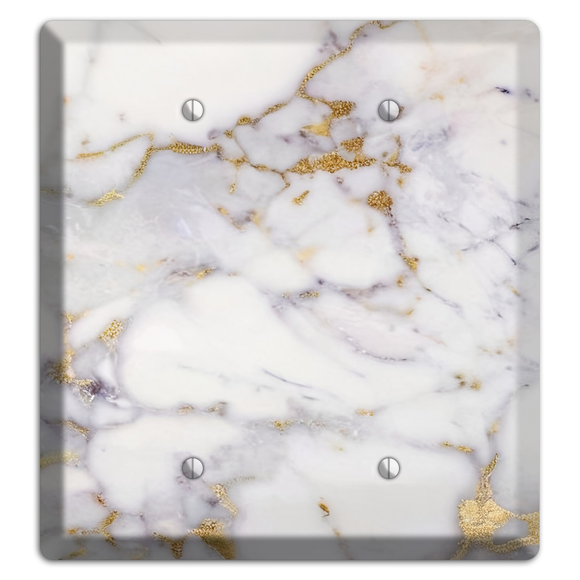Metallic Bronze Marble 2 Blank Wallplate