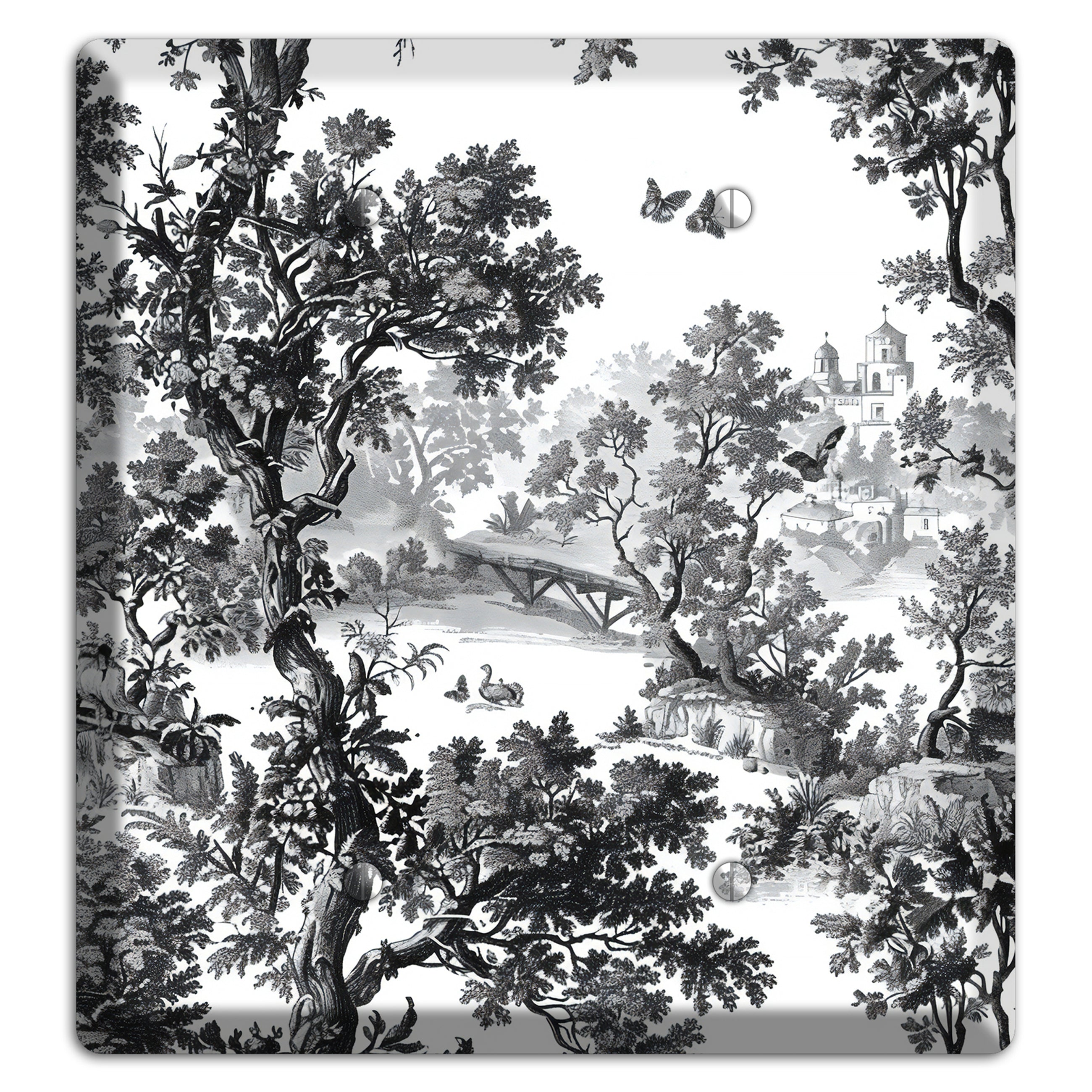 Woodland Chapel Mist 2 Blank Wallplate