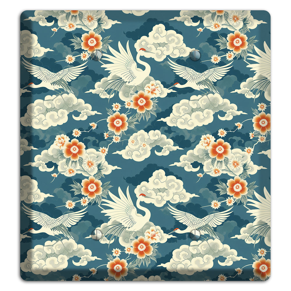 Teal Crane Ascendant 2 Blank Wallplate