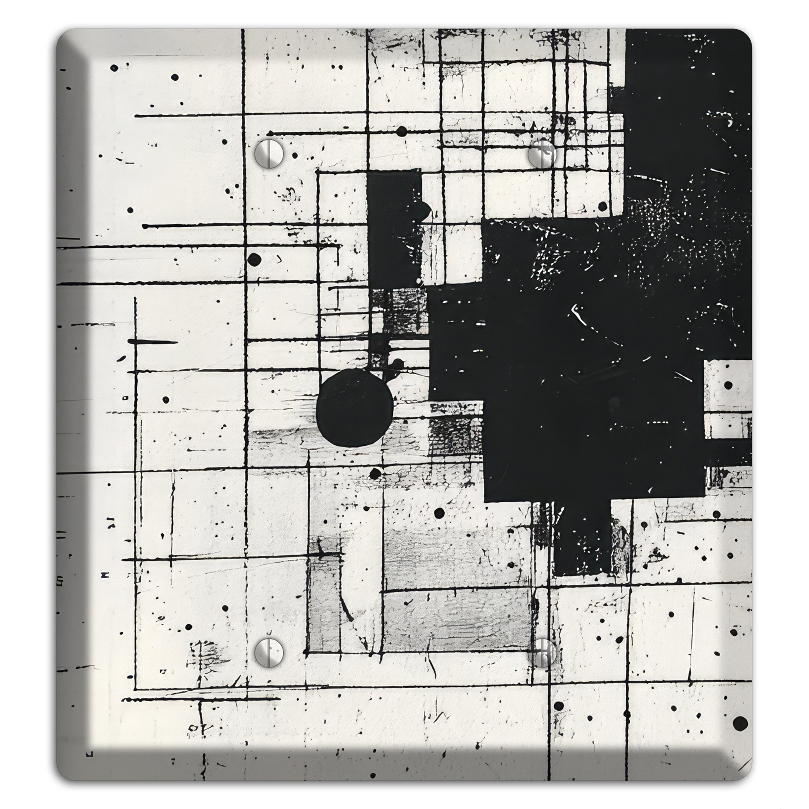 Drafting Ghost Grid 2 Blank Wallplate