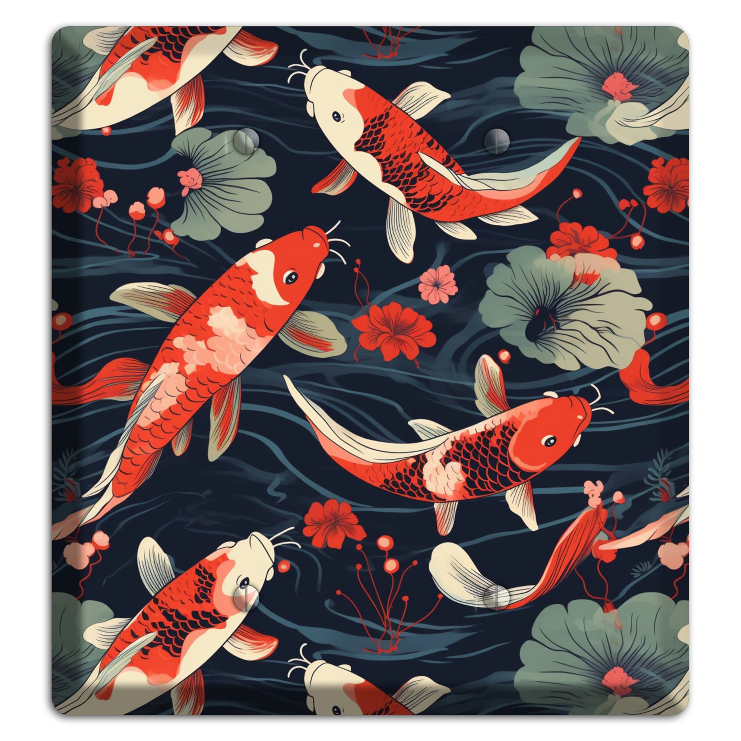 Koi Drift Dance 2 Blank Wallplate