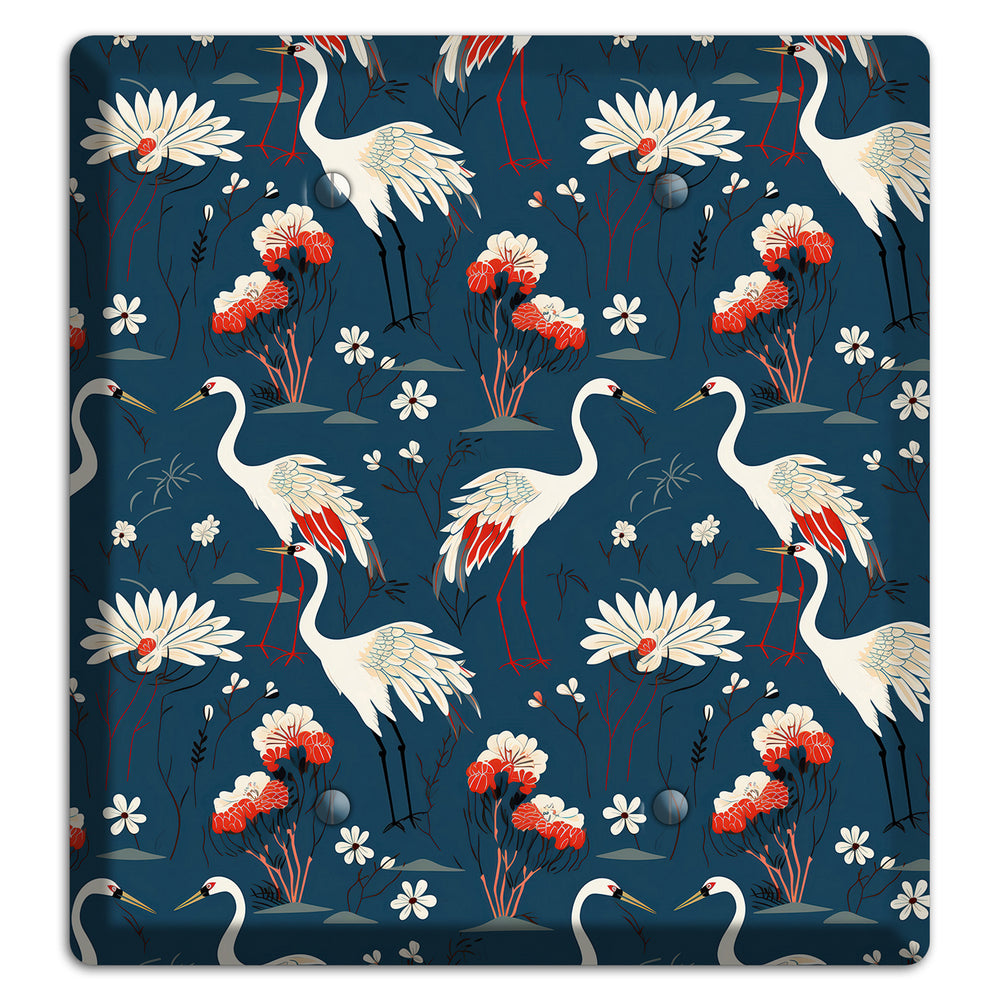 Sapphire Crane Meadow 2 Blank Wallplate