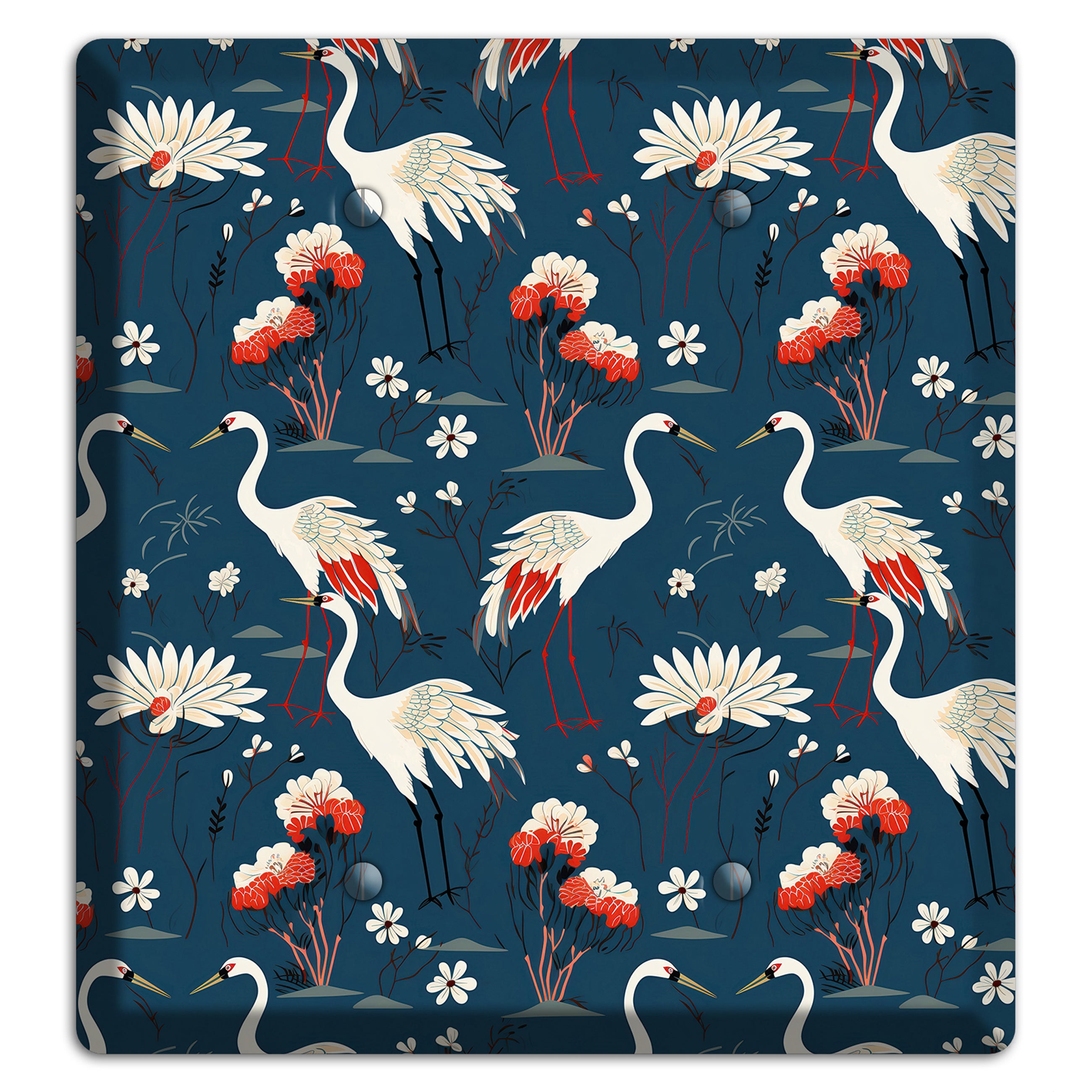 Sapphire Crane Meadow 2 Blank Wallplate