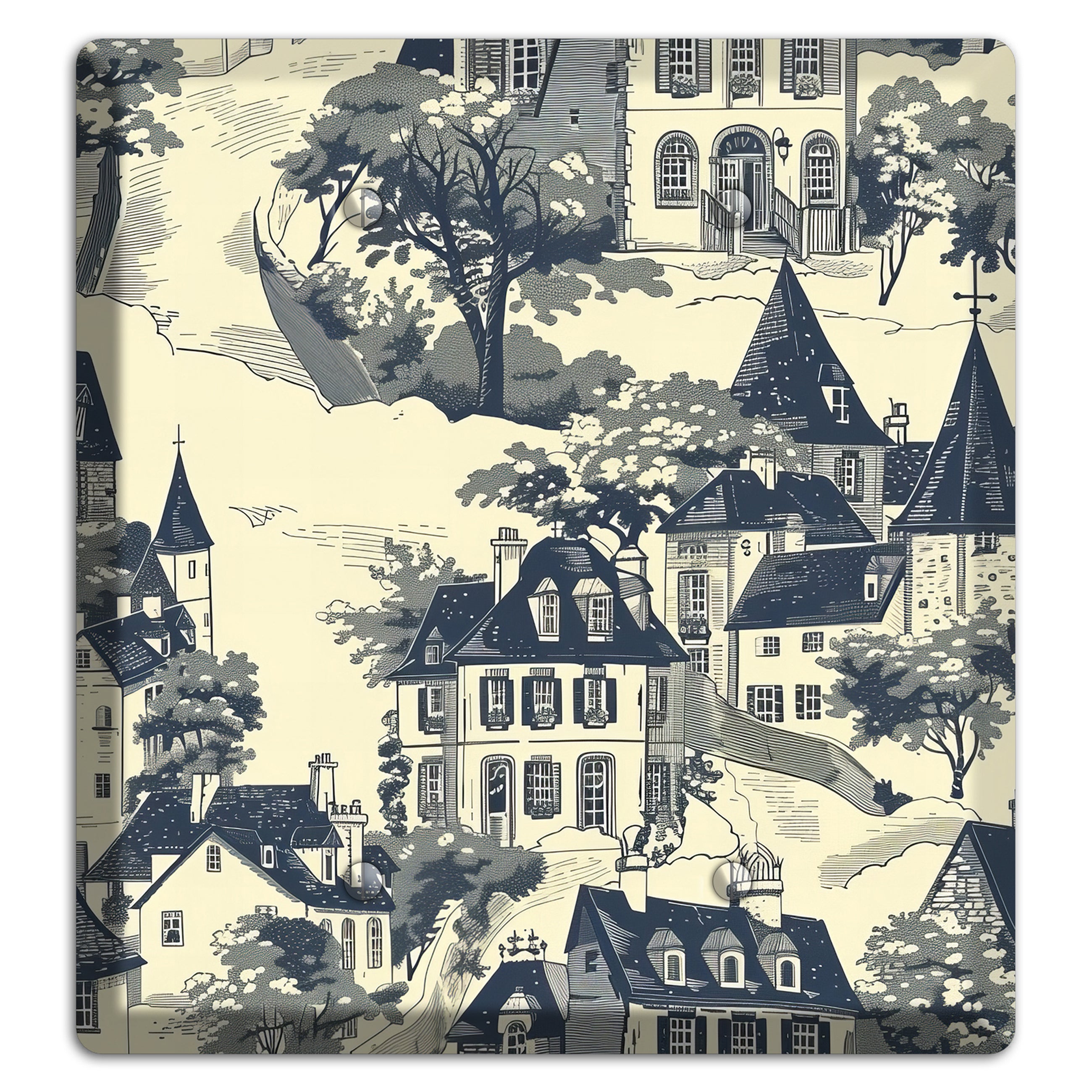Village on the Hill 2 Blank Wallplate
