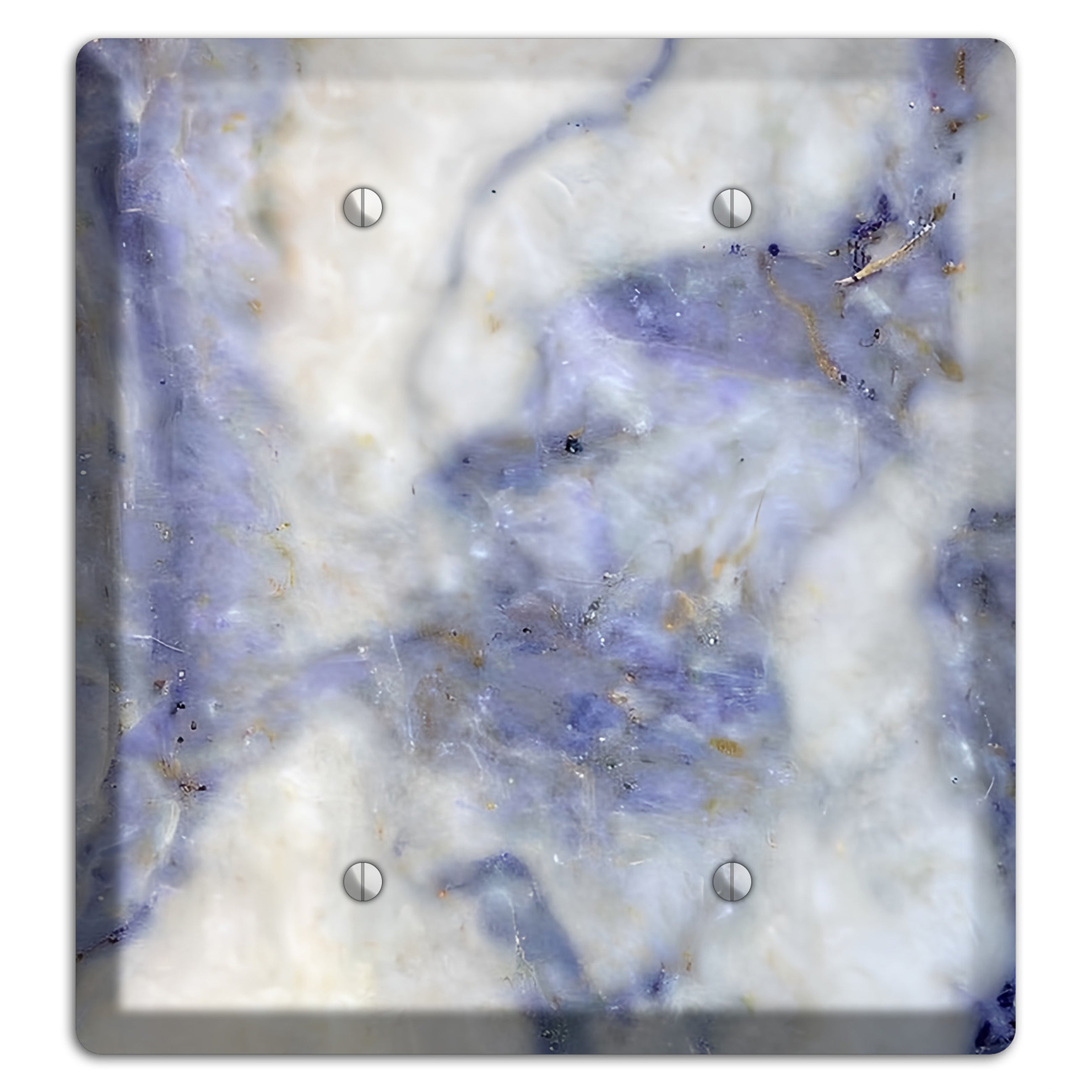 Spindle Marble 2 Blank Wallplate
