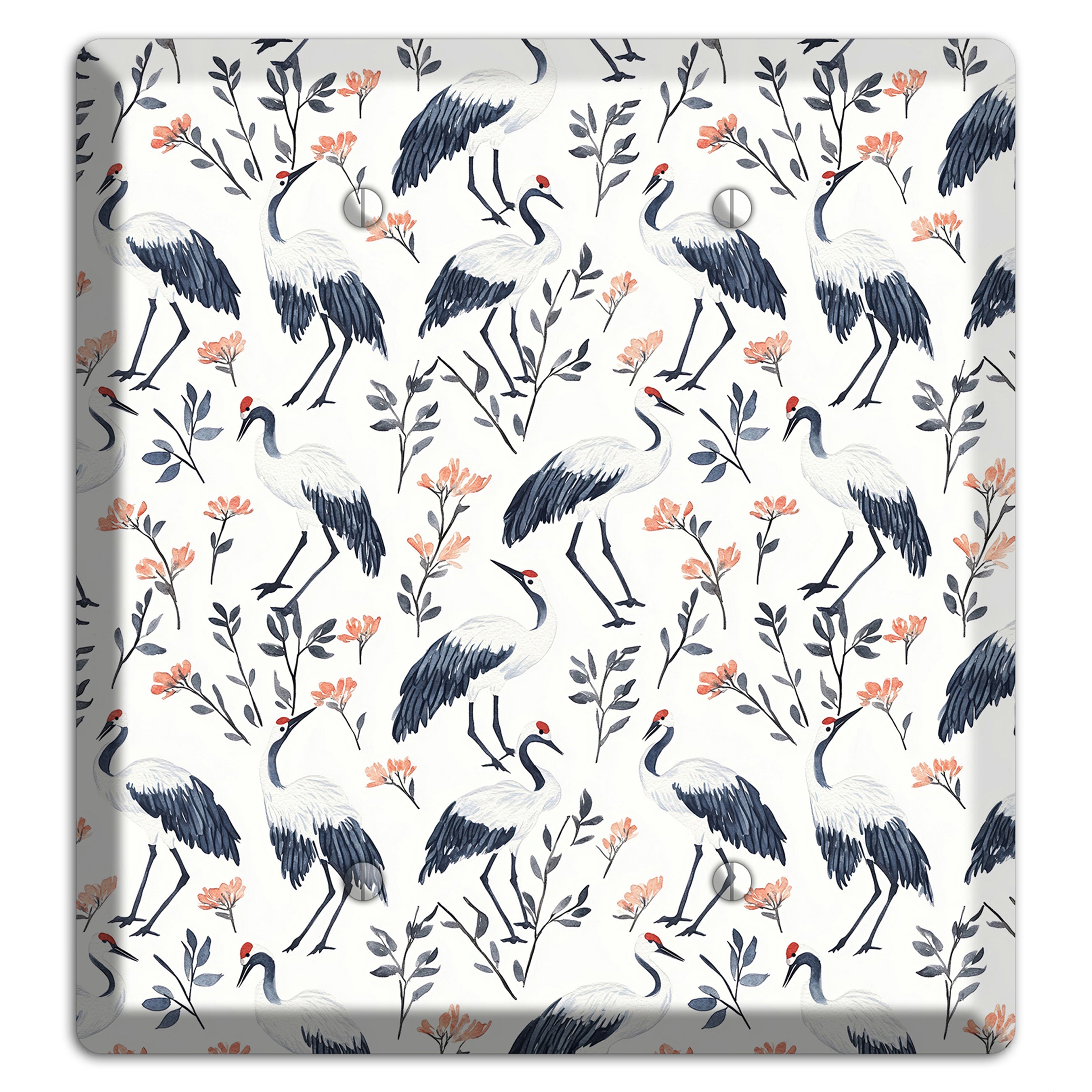 Slate & Coral Marsh 2 Blank Wallplate