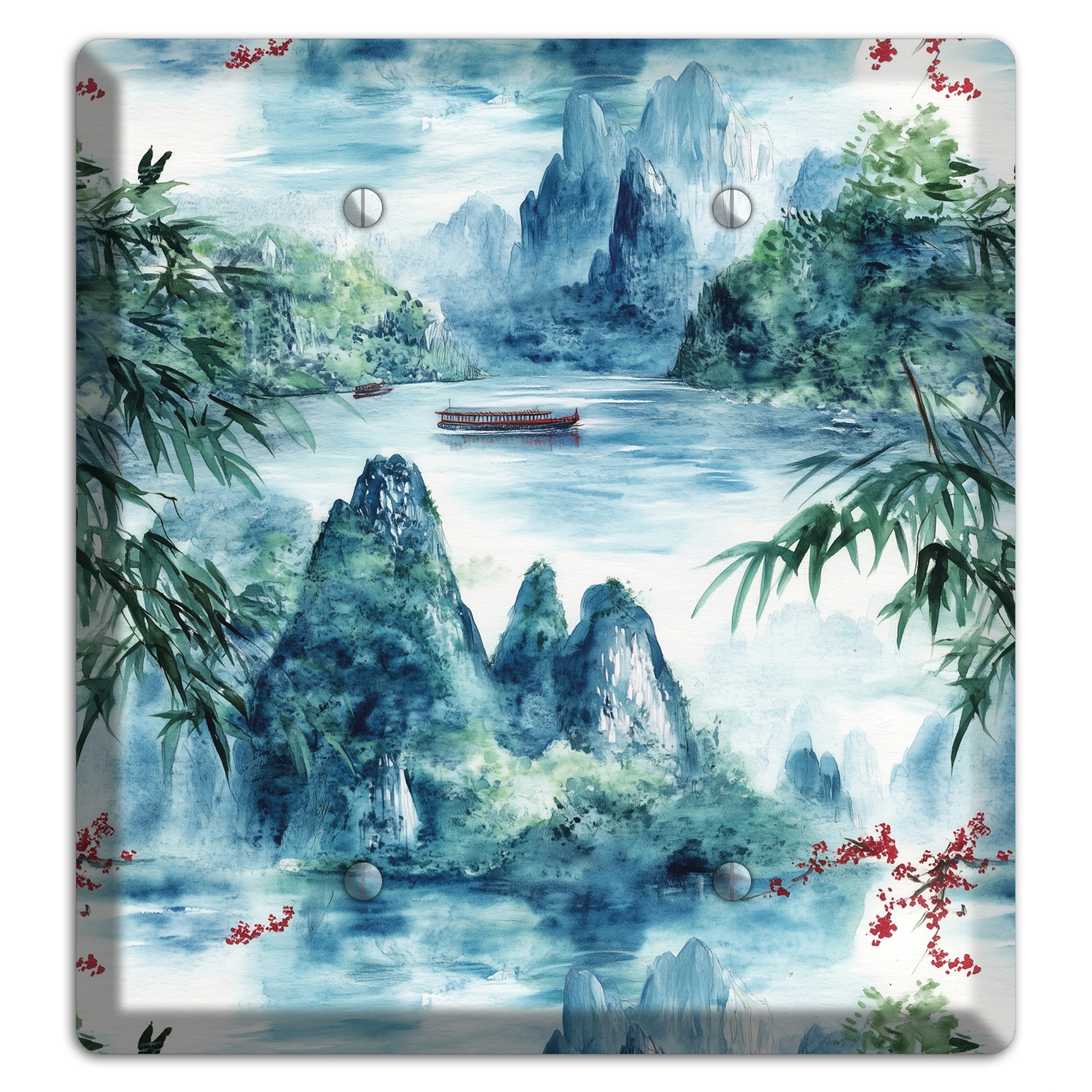 River Mist Ascending 2 Blank Wallplate