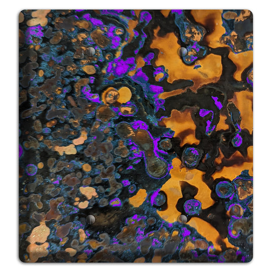 Copper Purple Double Blank Cover Plate