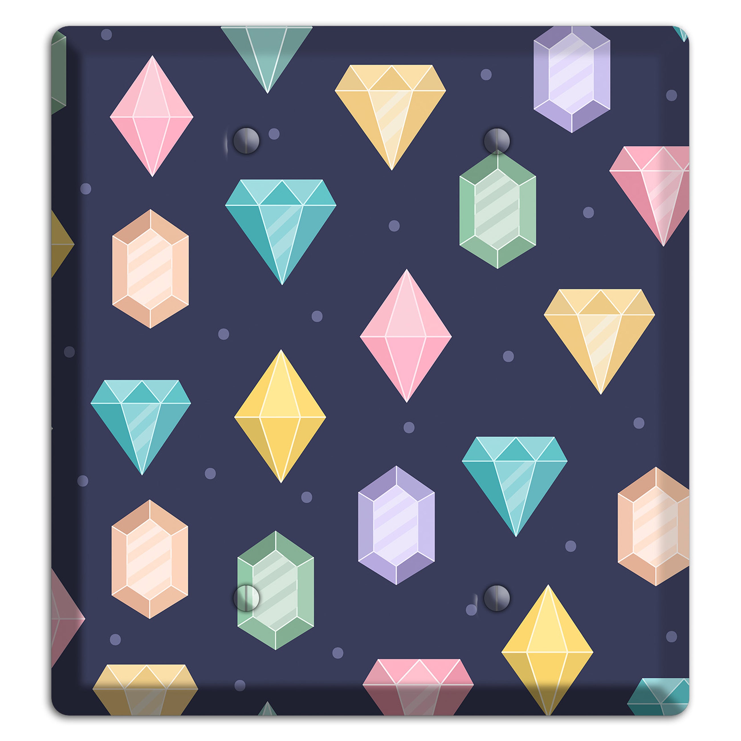 Sparkle Gems 2 Blank Wallplate