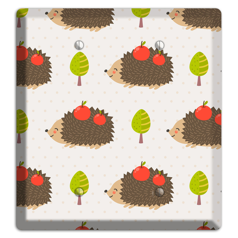 Hedgehog Harvest 2 Blank Wallplate