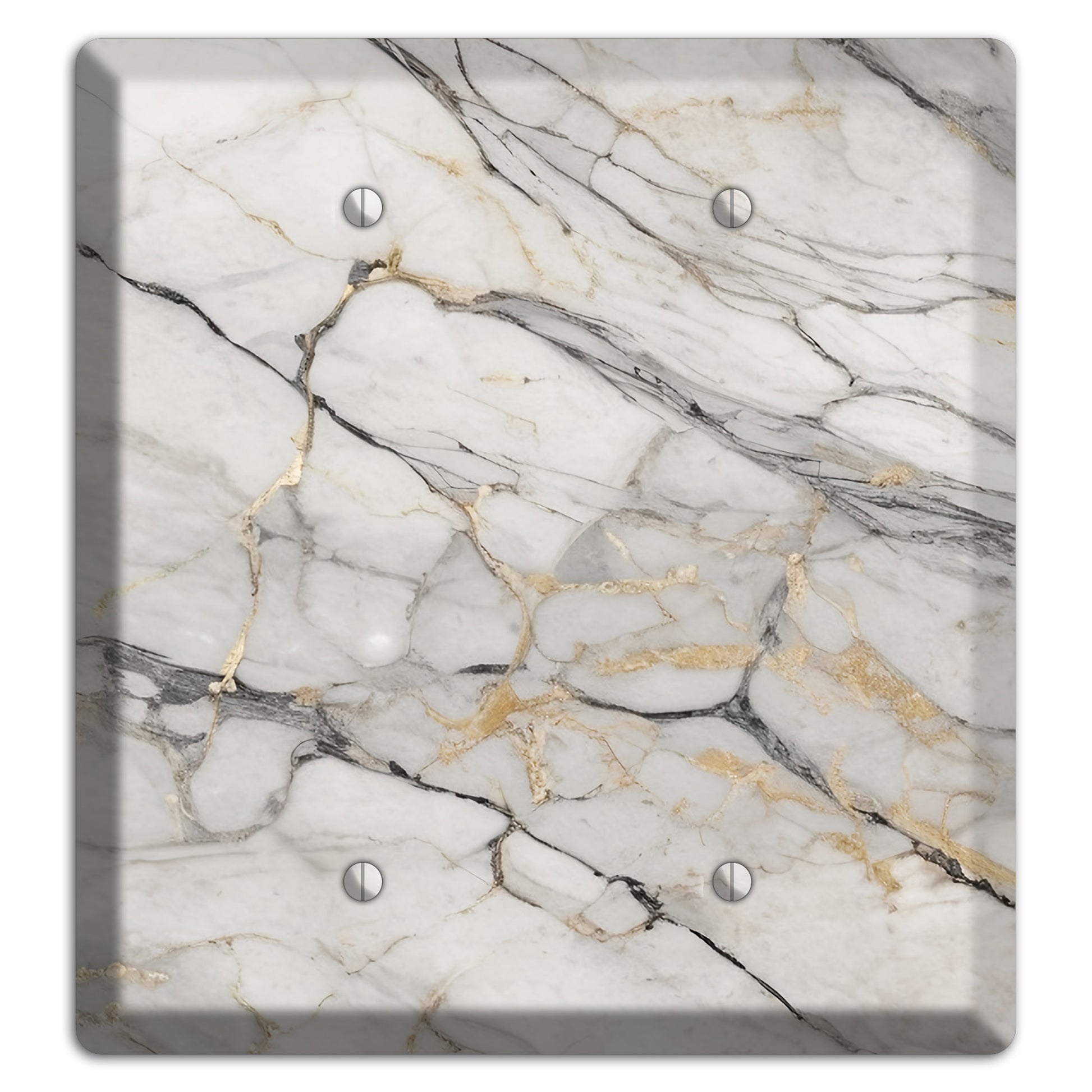 Roman Coffee Marble 2 Blank Wallplate