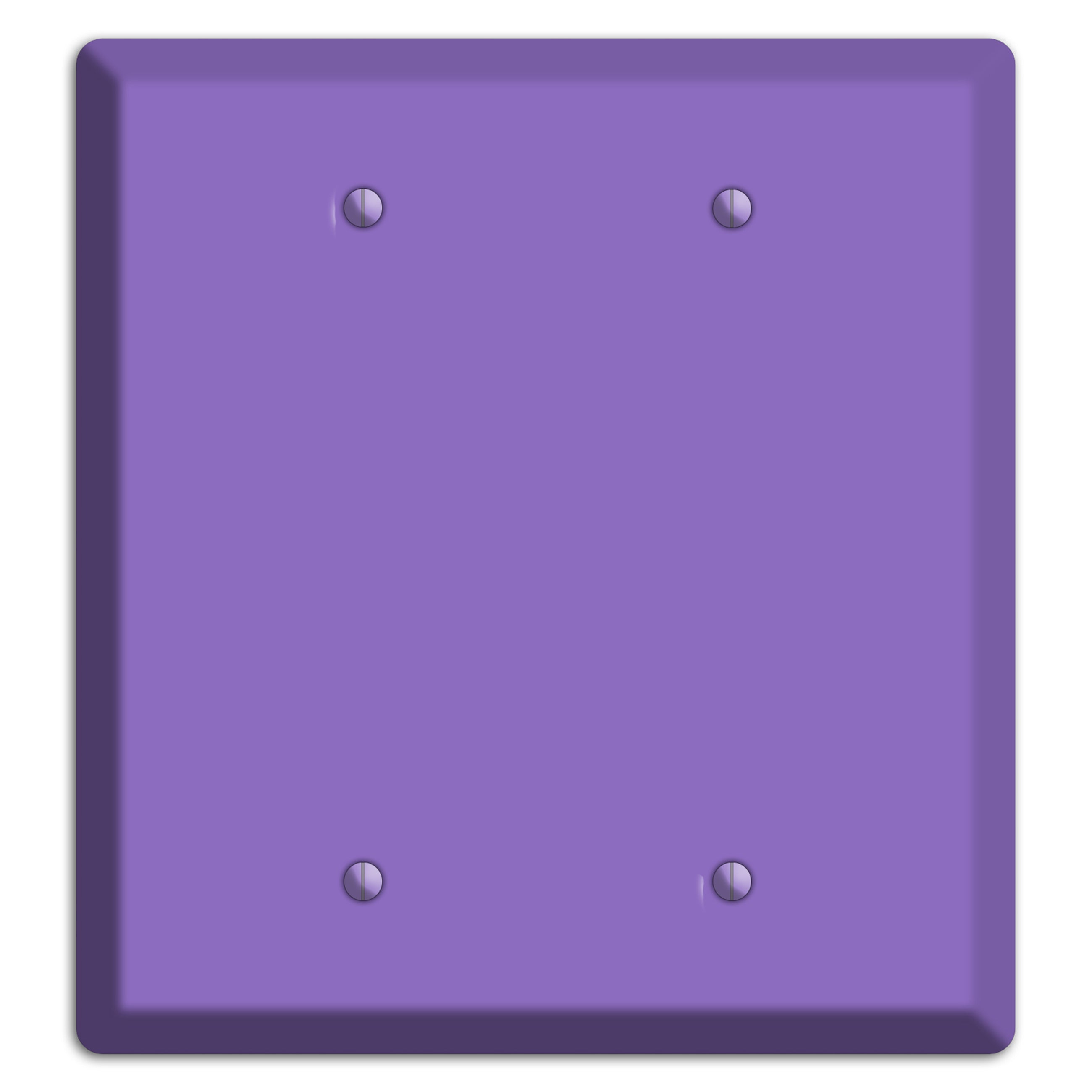 Baxter Violet Bloom 2 Blank Wallplate
