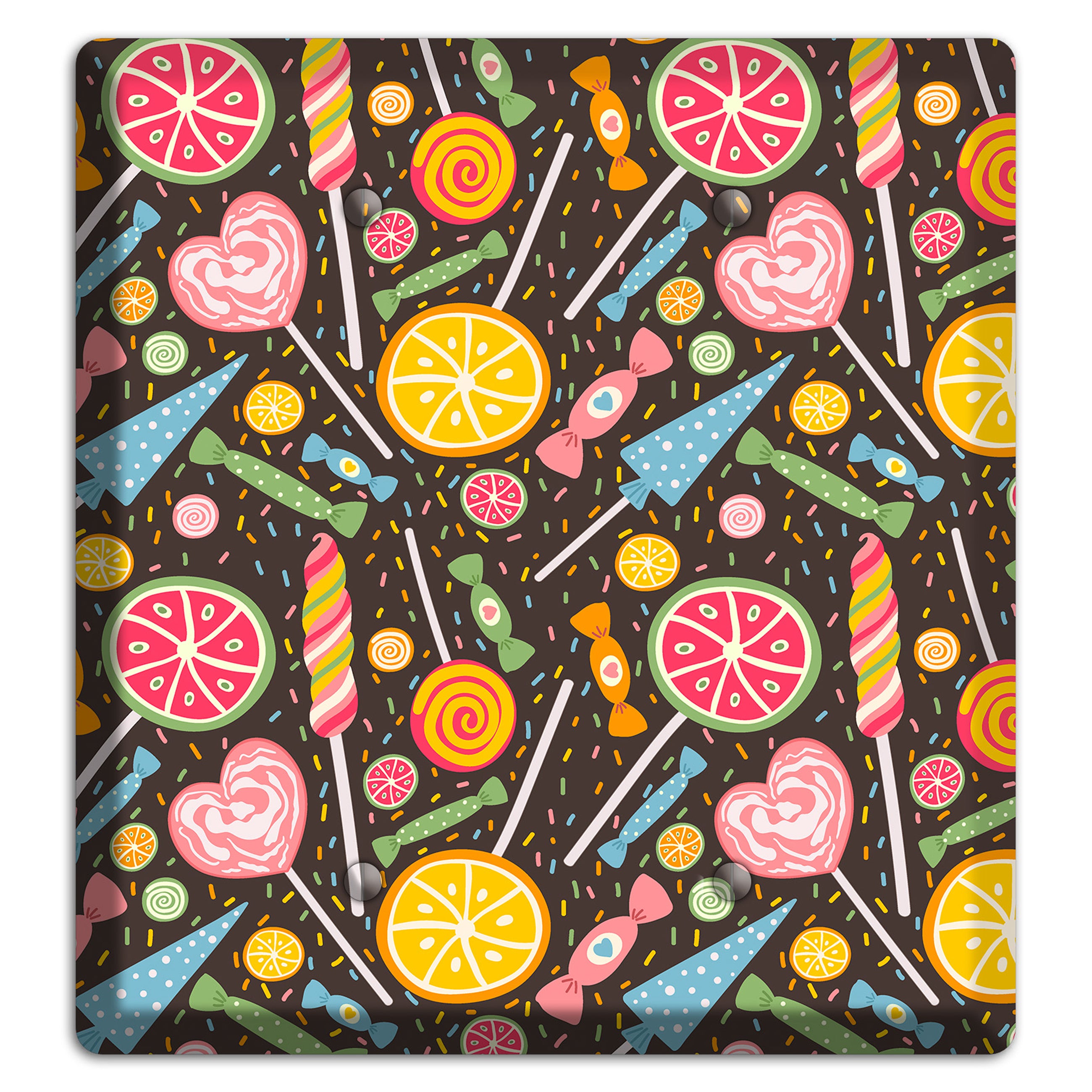 Candy Carnival (Dark) 2 Blank Wallplate