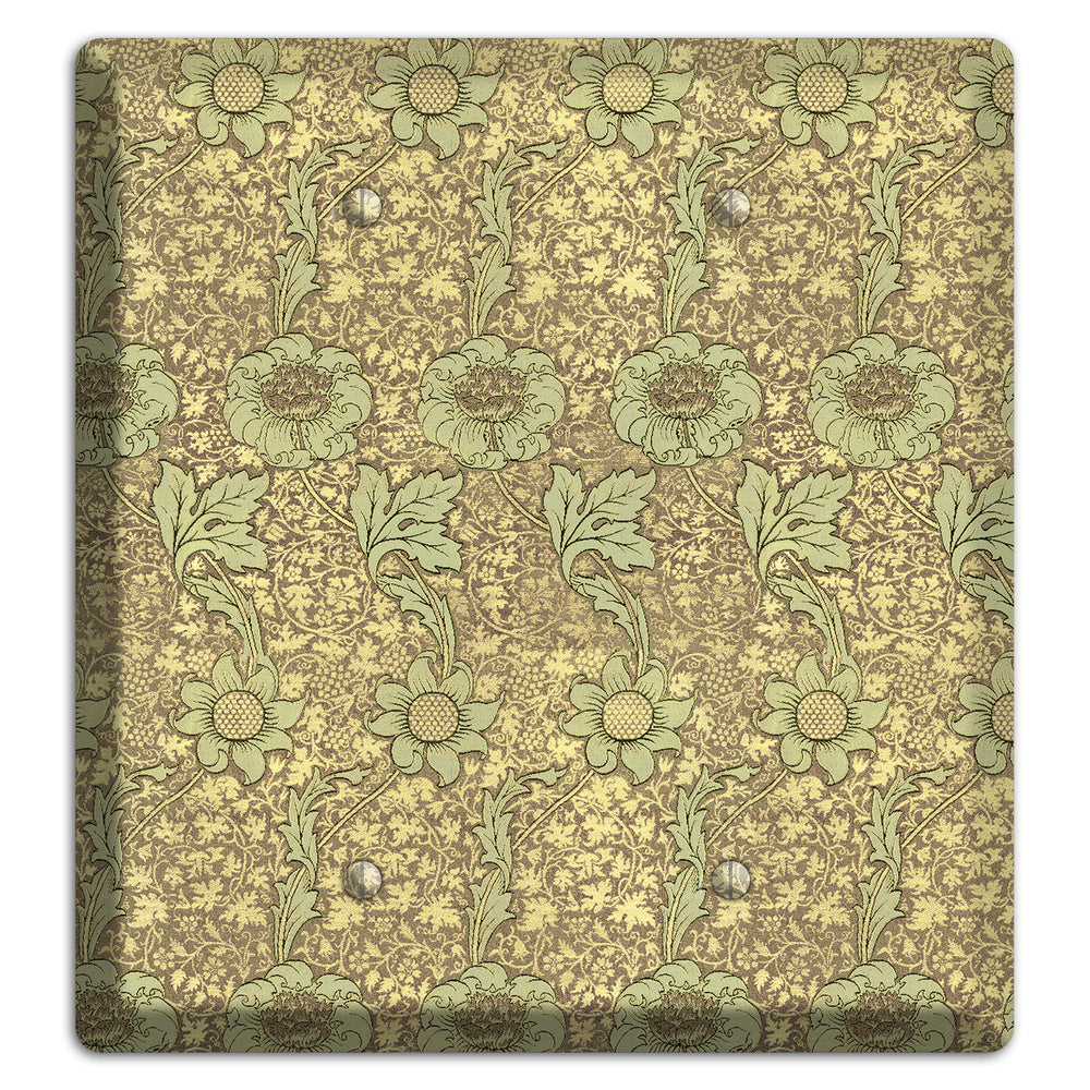 Wildflower Scroll 2 Blank Wallplate