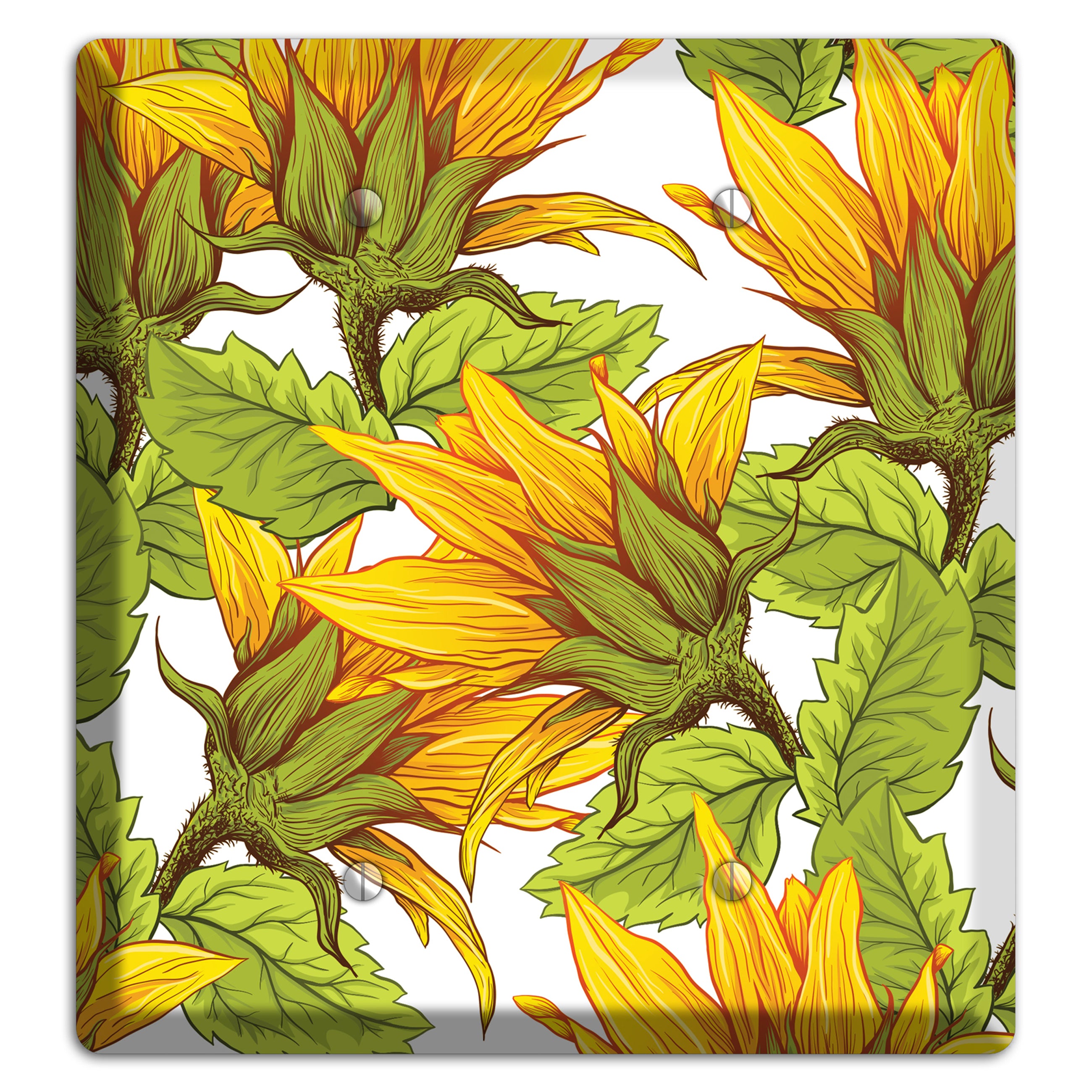 Golden Bloom Scatter 2 Blank Wallplate