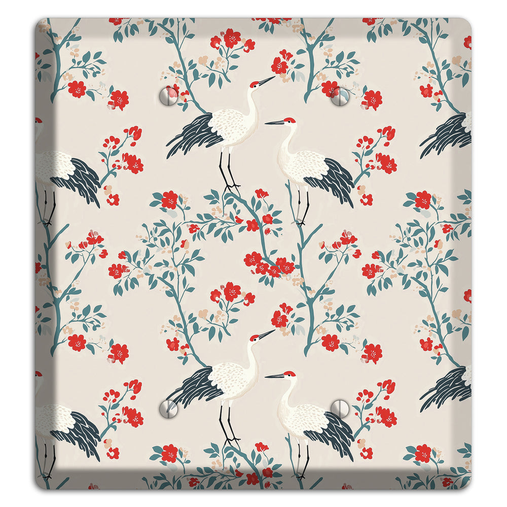 Ivory Blossom Vigil 2 Blank Wallplate